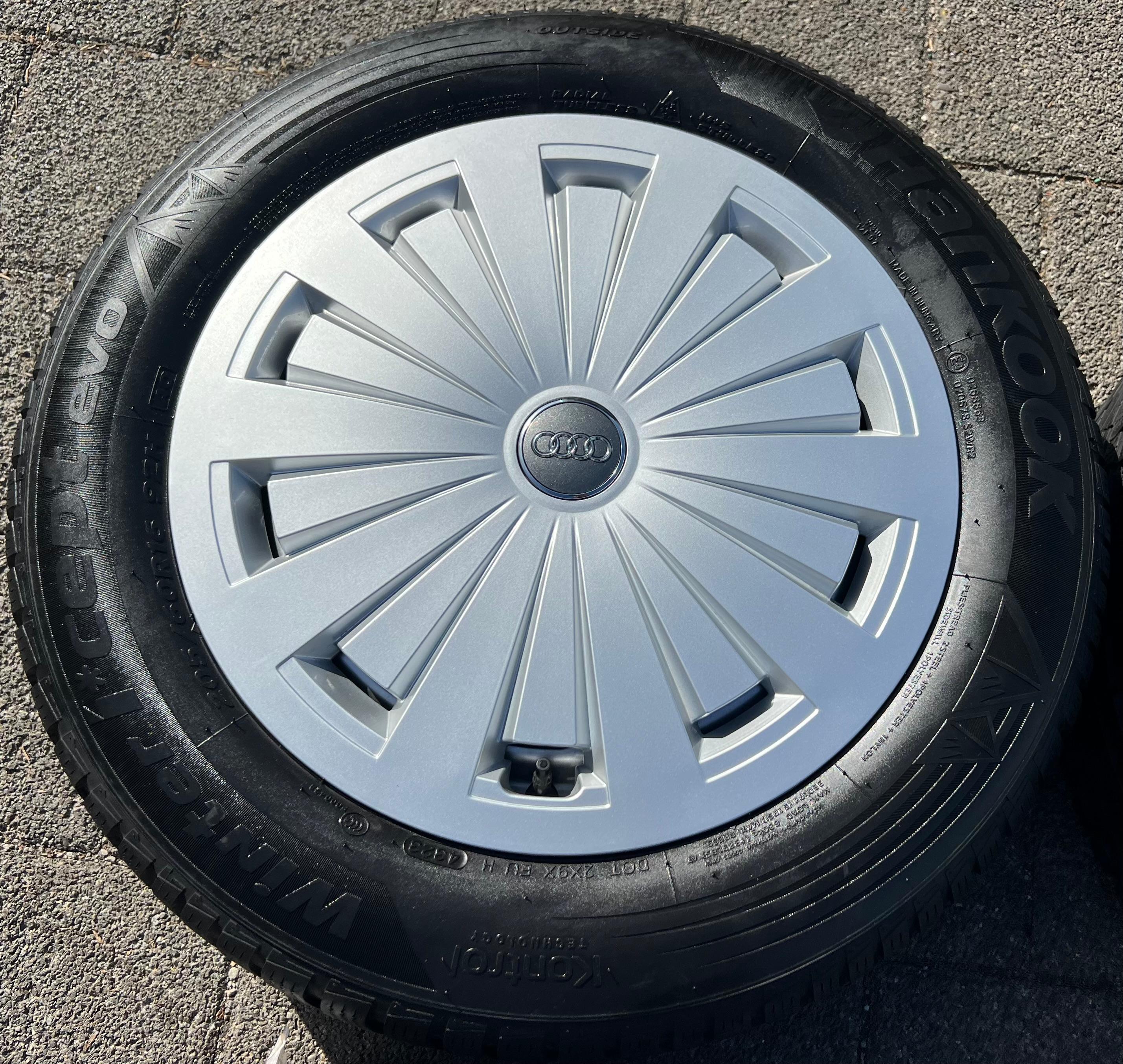 4 ORIGINELE ALUMINIUM WINTERWIELEN AUDI A4 B9 8W 205/60R16 92H 8W0601025 GRATIS VERZENDING