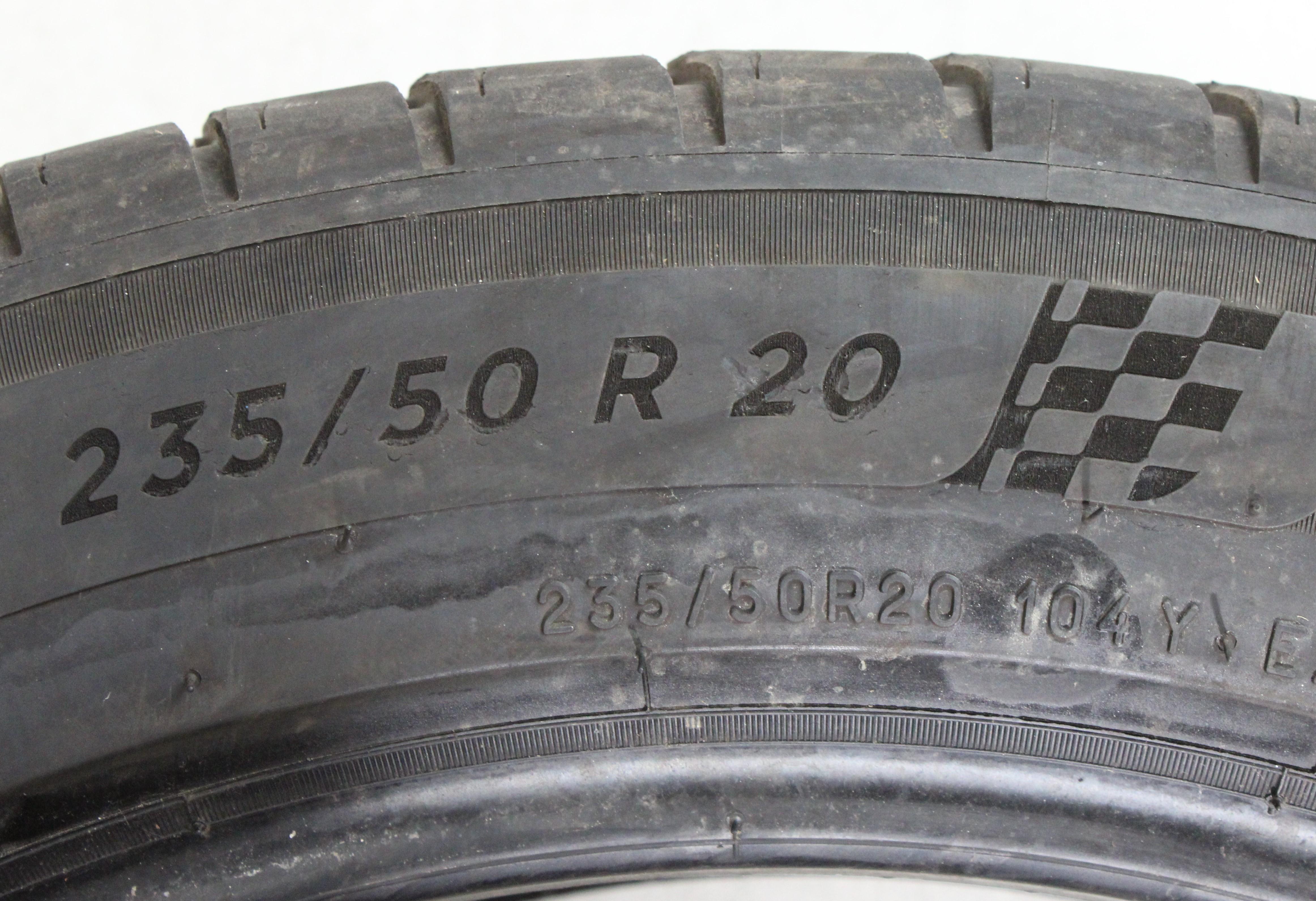 2 x 235/50R20 104Y Sommerreifen Michelin Pilot Sport 4 SUV J, LR 5mm 2020 XL