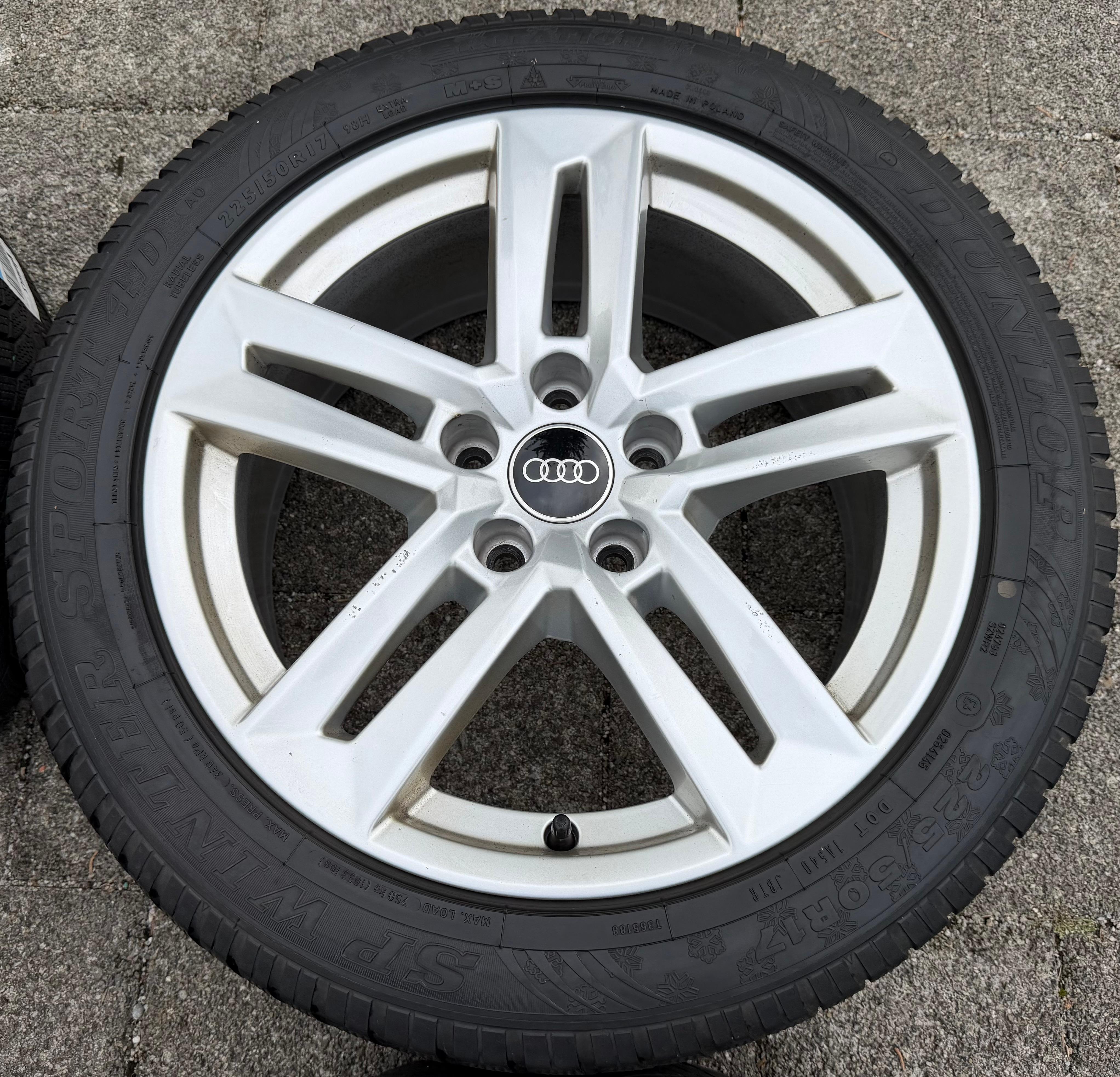 4 Original 17" Alufelgen Audi A4 8W B9 8W0601025P 7x17 ET42 Felgen