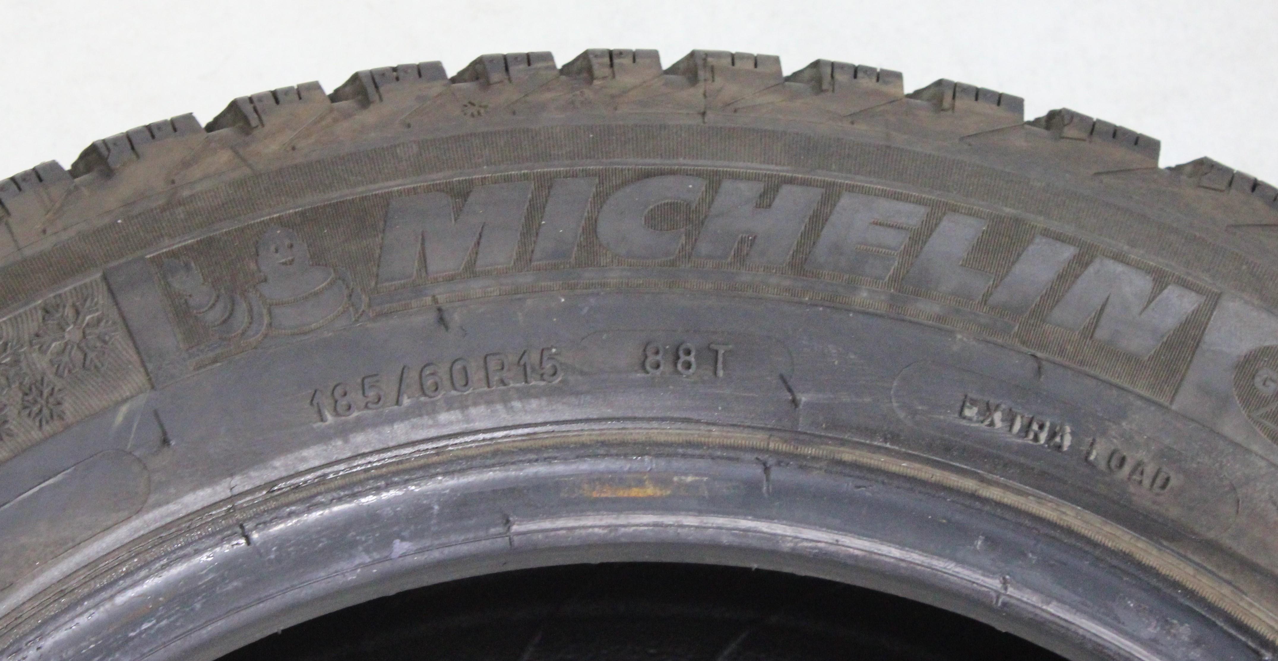 4 x 185/60R15 88T Pneumatici invernali Michelin Alpin A4 6,5-7mm 2019