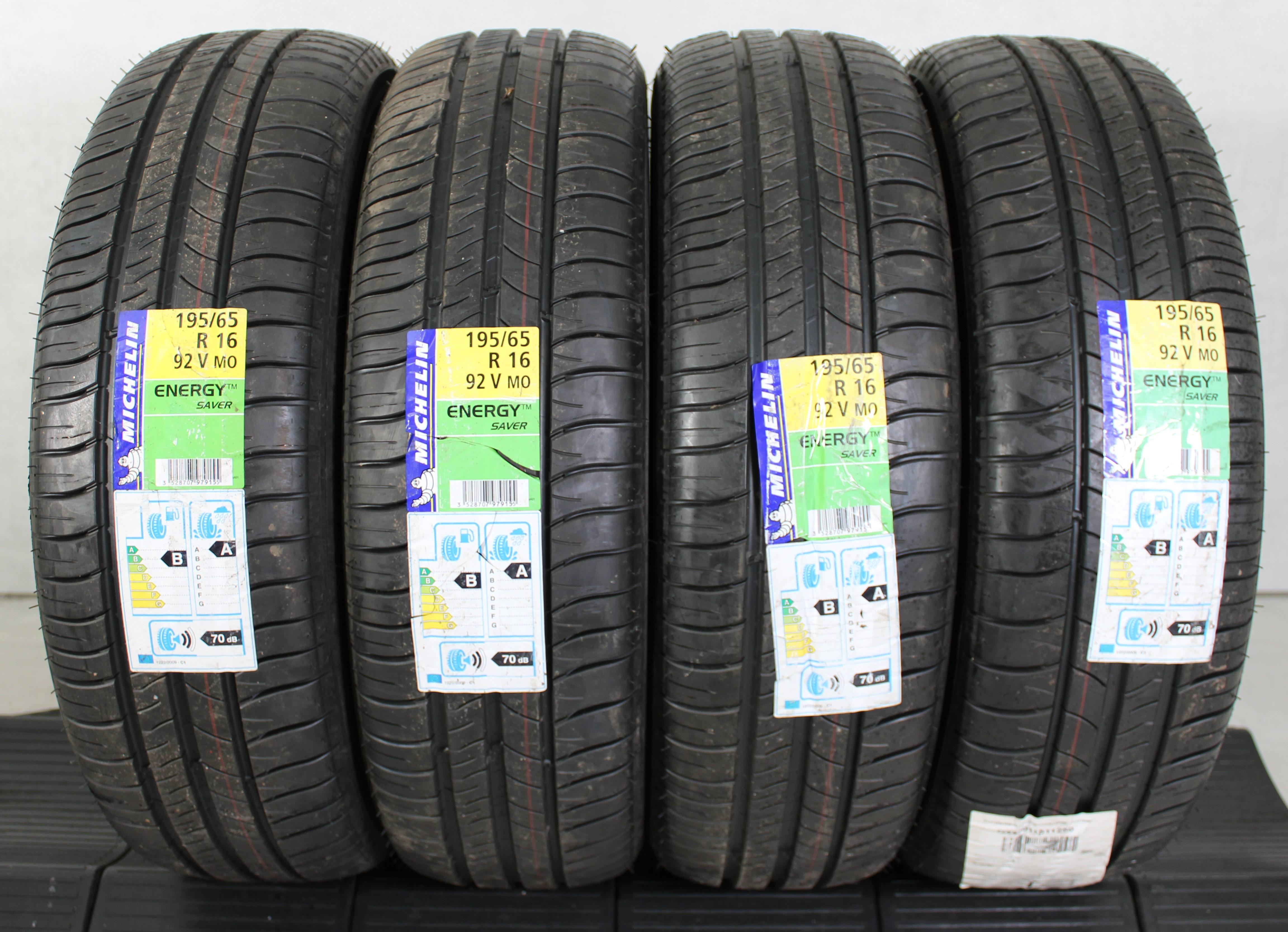 4 x 195/65R16 92V neumáticos de verano Michelin Energy Saver NUEVO 2015 MO