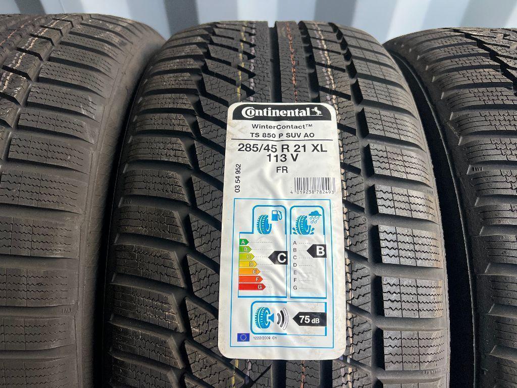 4 x 285/45R21 113V Pneumatici invernali Continental Winter Contact TS850P AO 2019 XL NUOVI