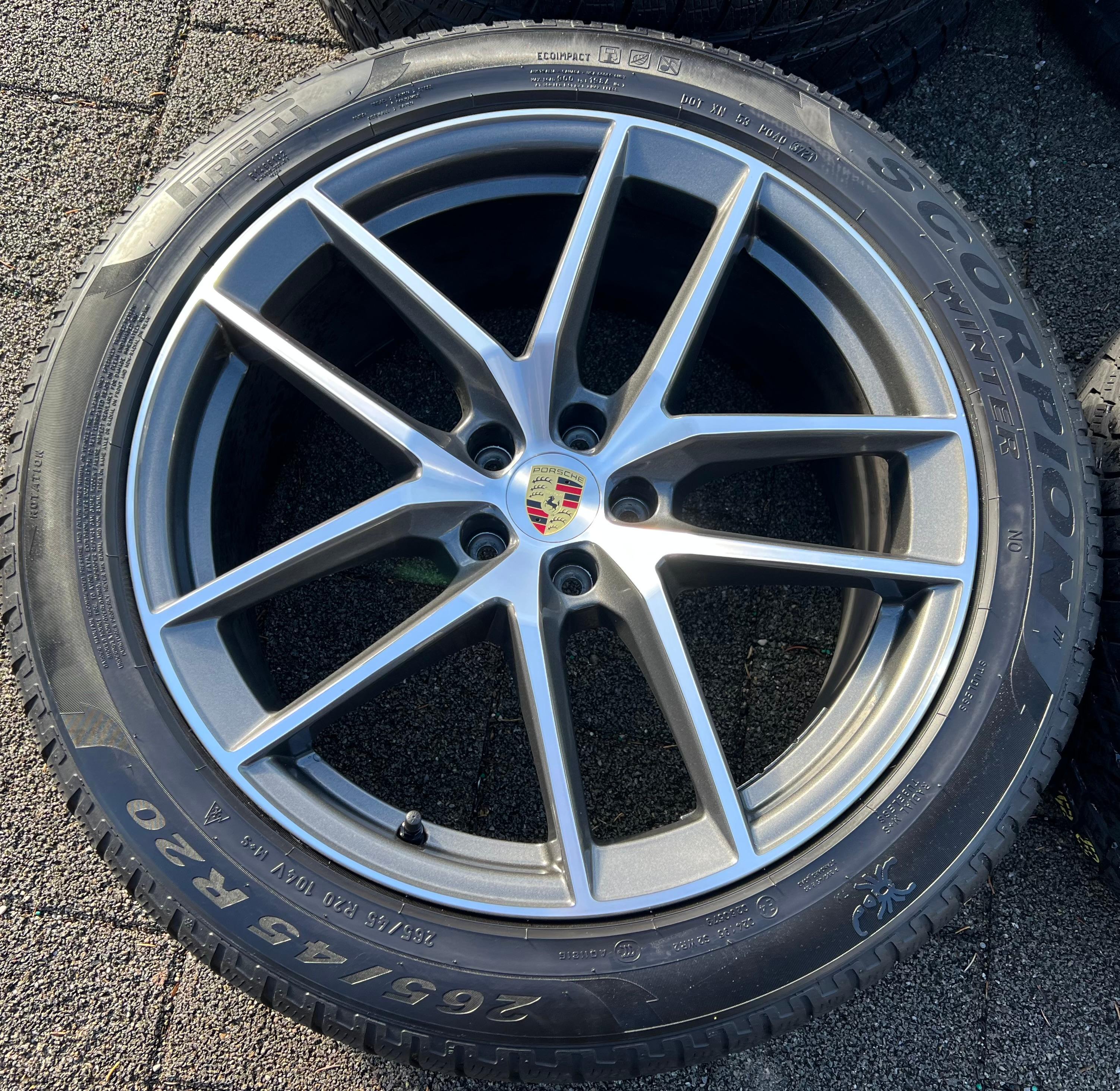 4 ORIGINAL 20" ALU WINTERRÄDER PORSCHE MACAN 265/45R20 104V 295/40R20 106V RDKS