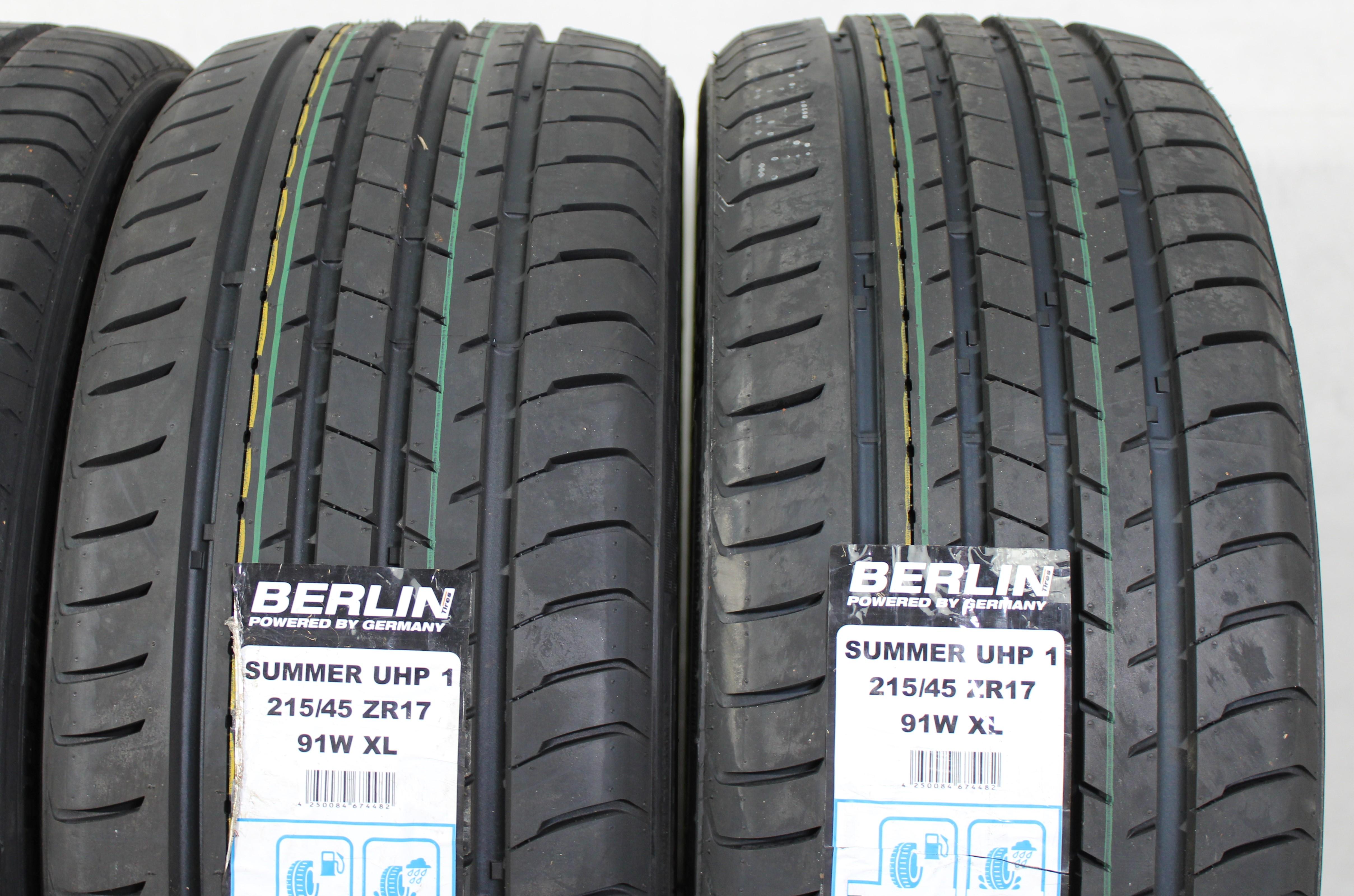 4 x 215/45R17 91W Sommerreifen Berlin Tires Summer UHP1 2019 XL