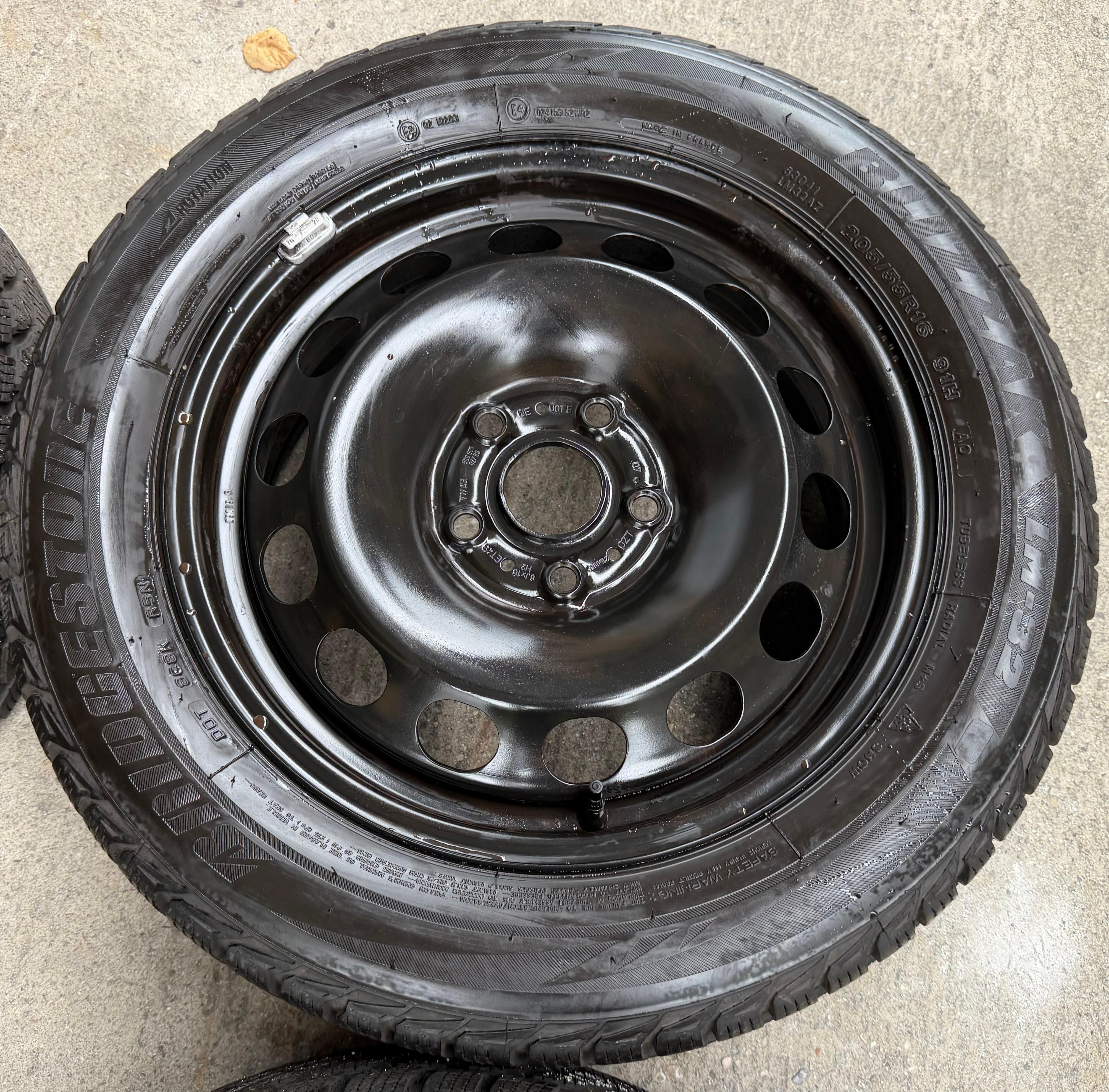 4 Winterräder VW Golf 7 Audi A3 8V Seat Leon 5F Skoda Octavia 5E 205/55R16 91H Bridgestone