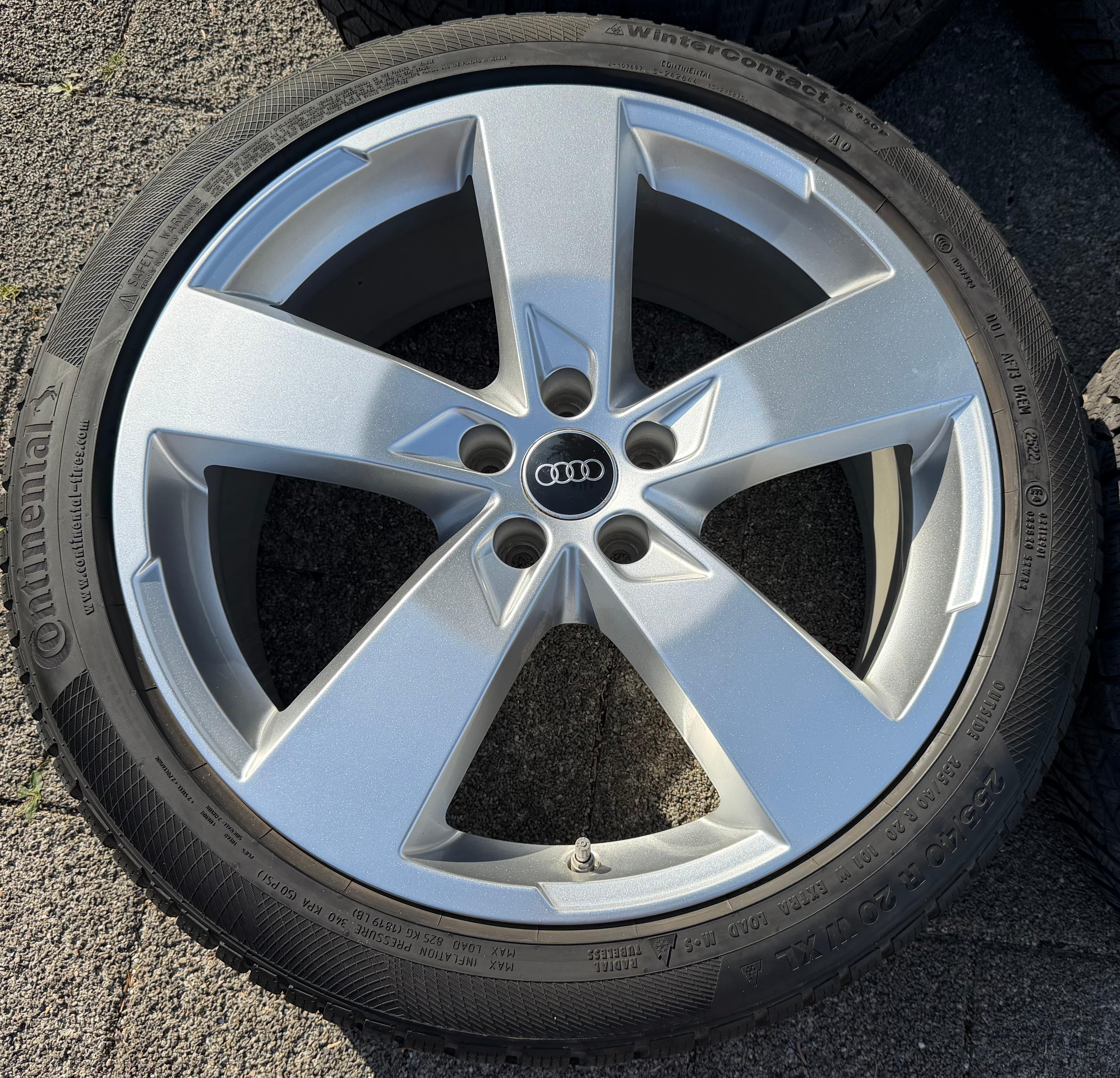 4 Original 20" Alu Winterräder Audi A6 S6 C8 F2 4K0601025K 2022 255/40R20 101W Continental