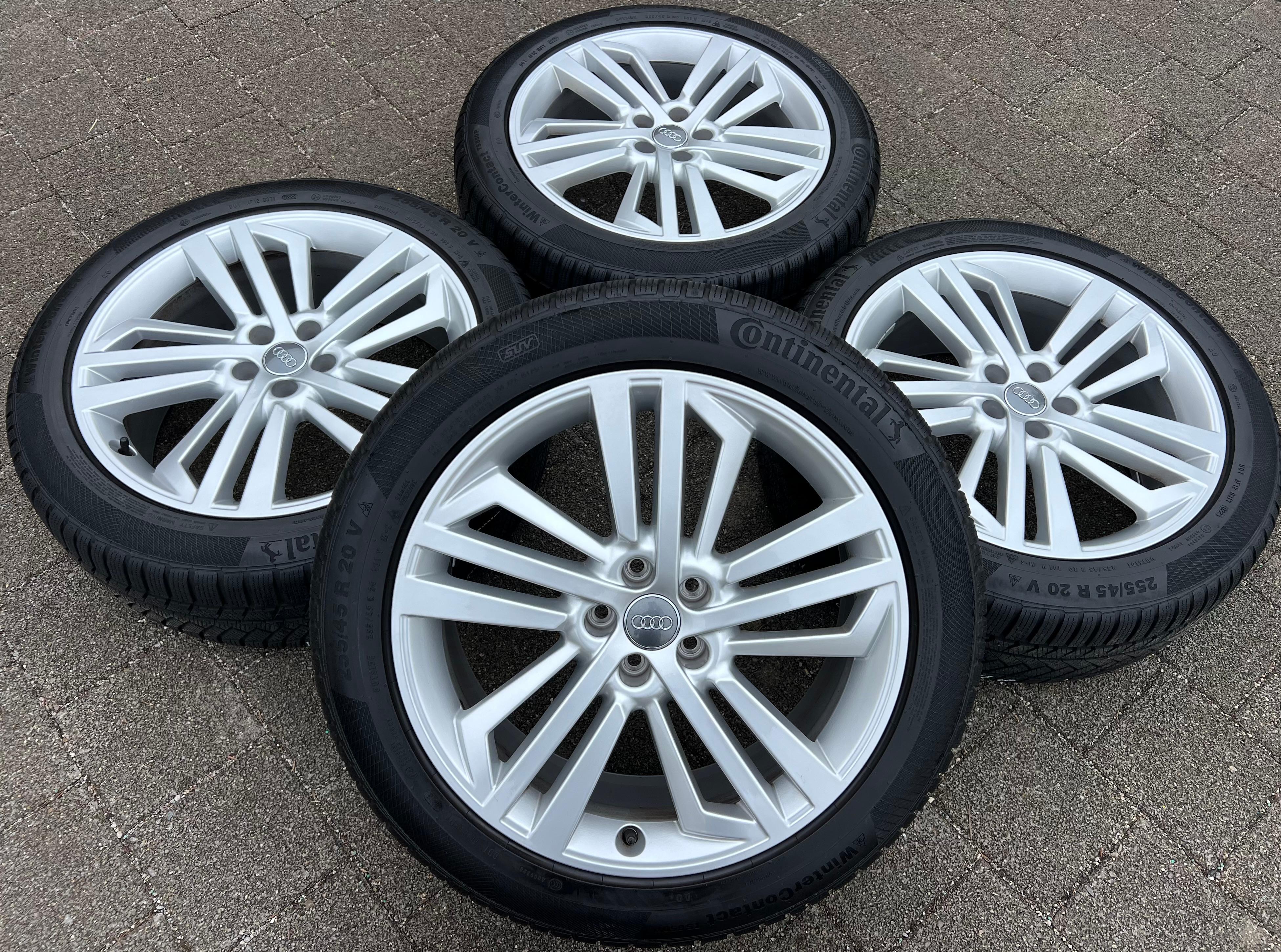 4 ORIGINAL 20" ALU WINTERRÄDER AUDI Q5 SQ5 FY 80A601025L 255/45R20 101V CONTINENTAL