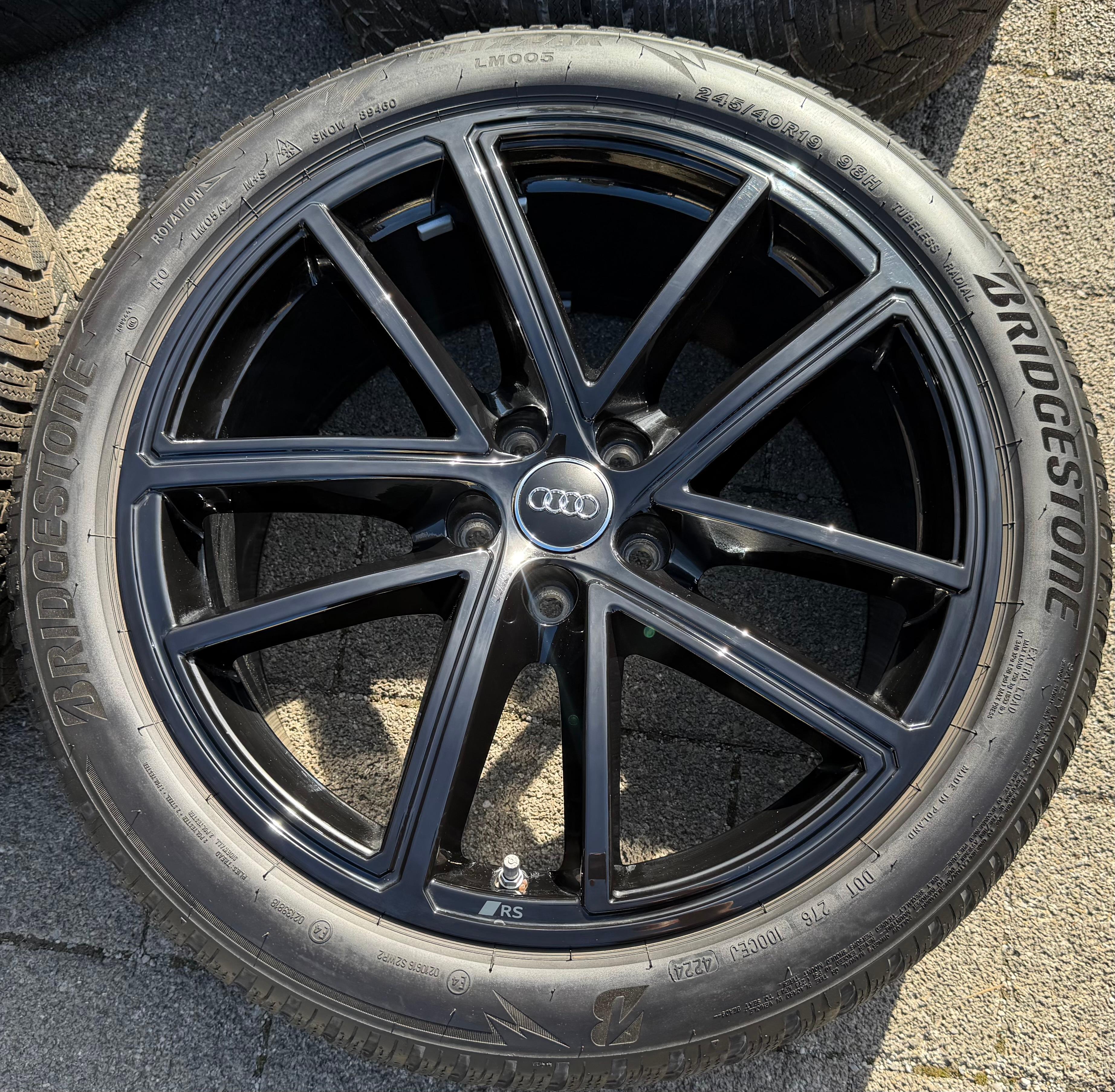 4 ORIGINAL 19" ALU WINTERRÄDER AUDI A5 S5 F2 B10 8B3601025BA 245/40R19 98H 2024