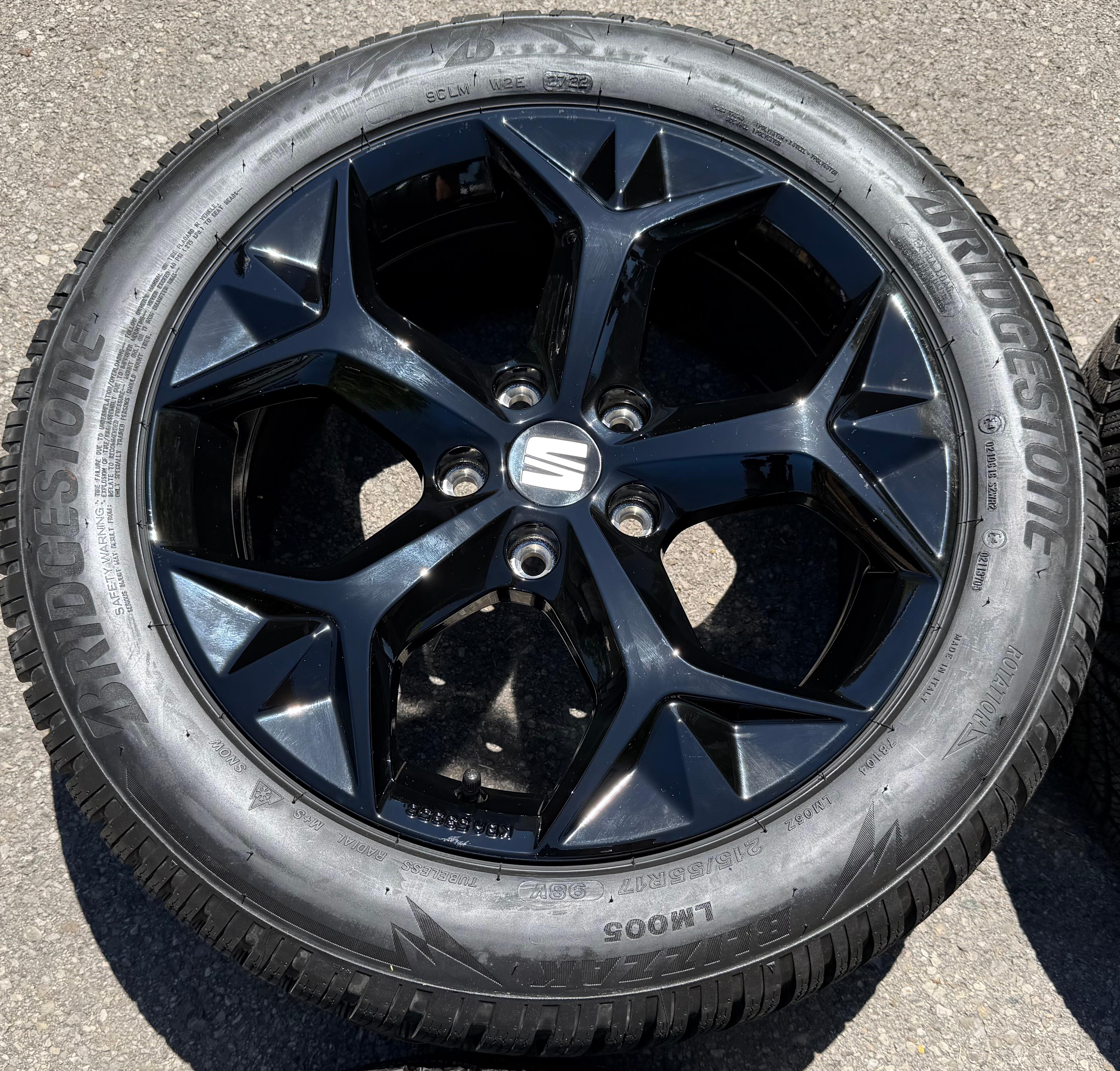 4 llantas de aluminio originales de invierno de 17" para SEAT Ateca Cupra 575071497H 215/55R17 98V 2022, nuevas