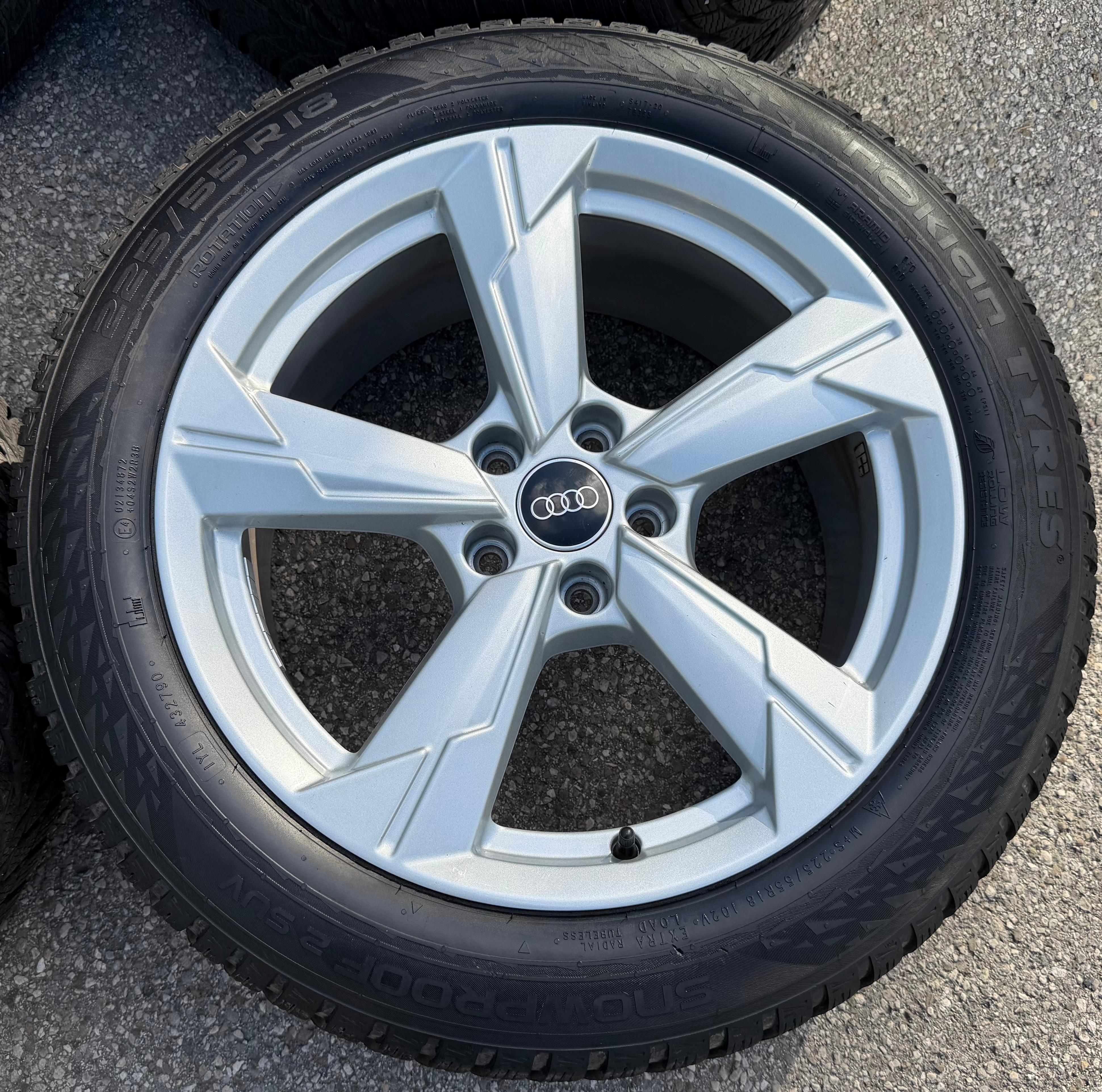 4 ruedas de invierno de aleación originales de 18" para Audi A6 4K F2 C8 4K0601025D 225/55R18 102V