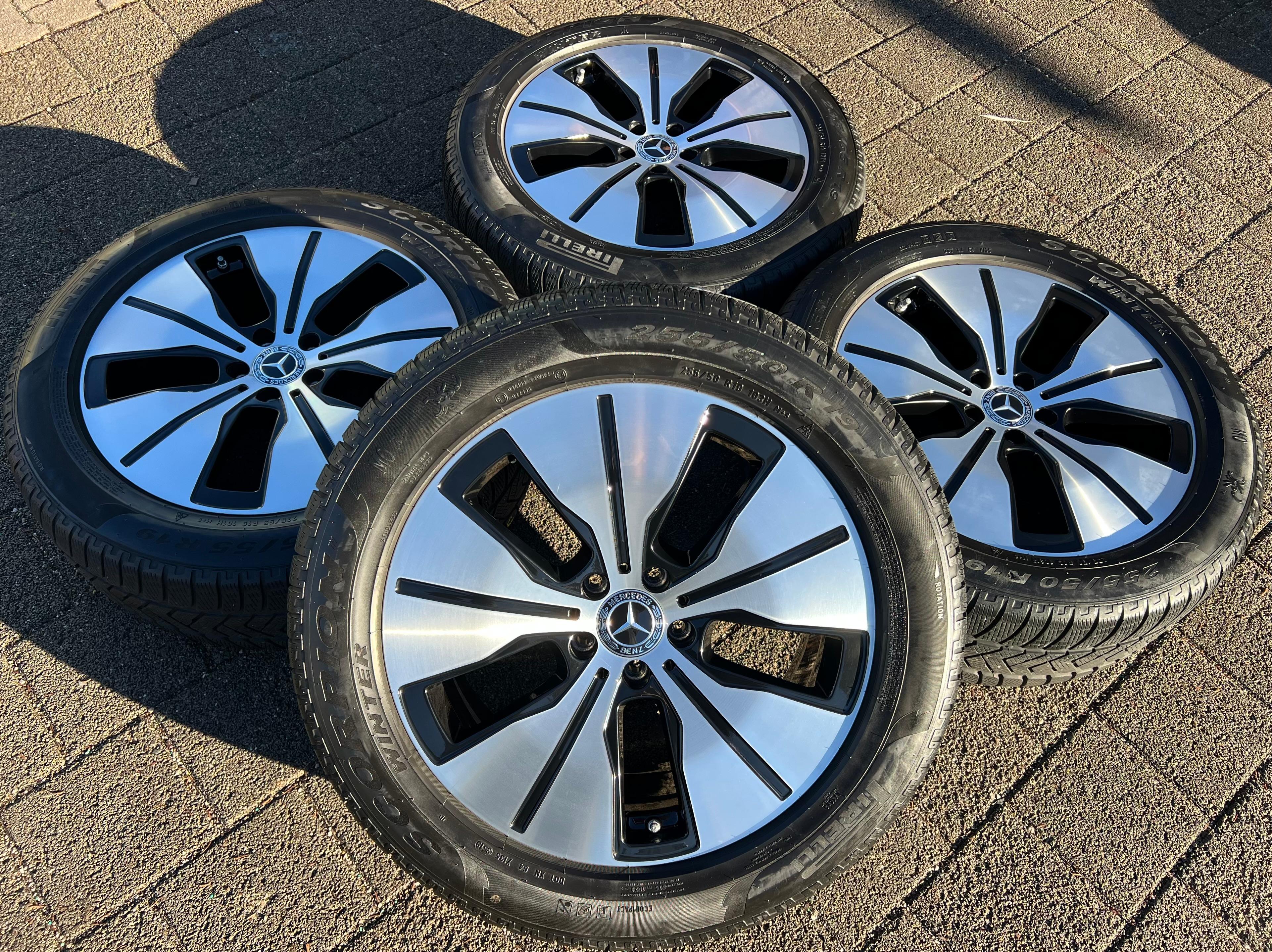 4 ORIGINELE 19" ALUMINIUM WINTERWIELEN MERCEDES EQC N293 235/55R19 101H 255/50R19 103H