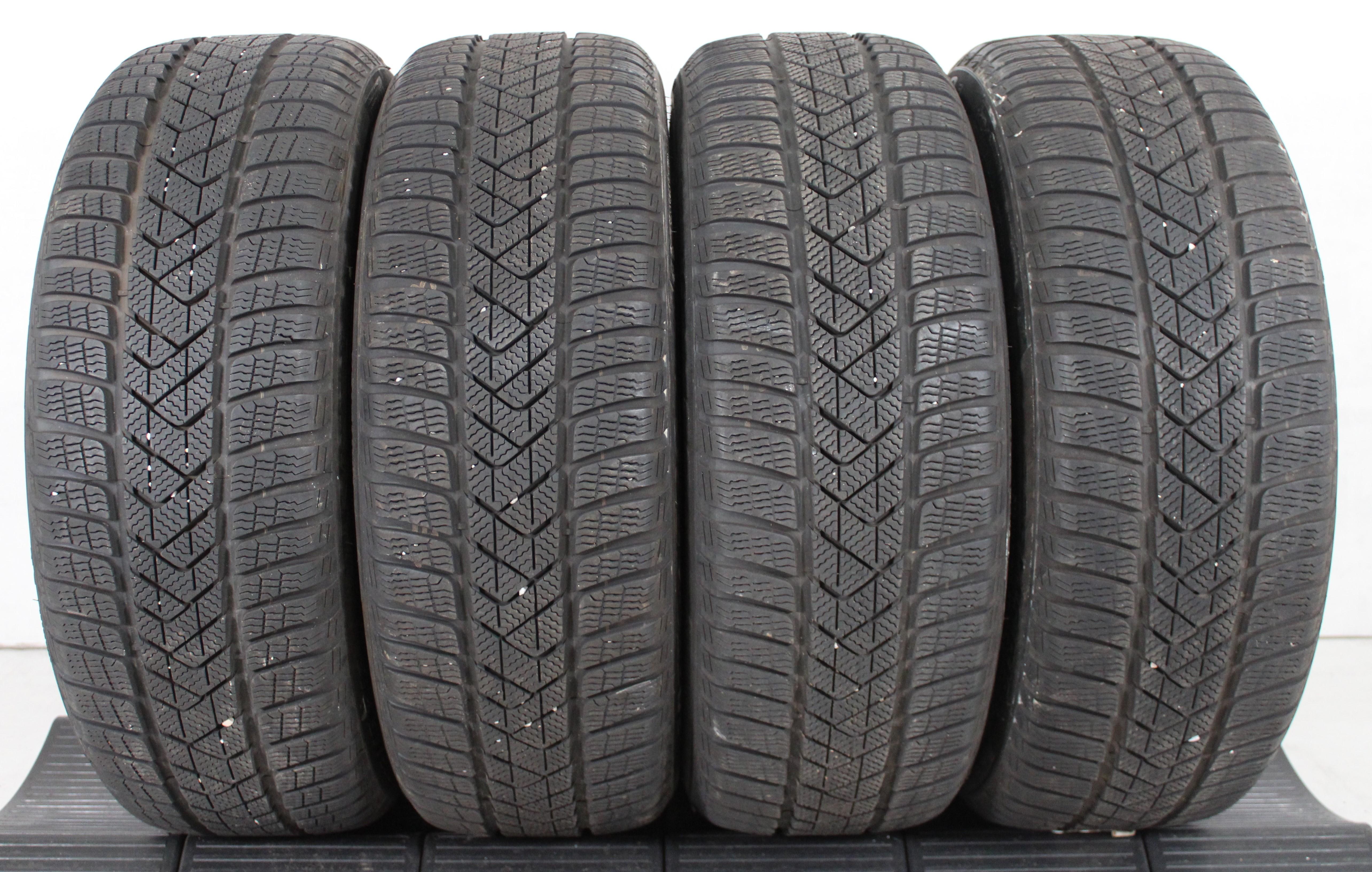 4 x 225/45R19 96V Winterreifen Pirelli Sottozero 3 Runflat 6,5-7mm 2x2019/2x2020 *
