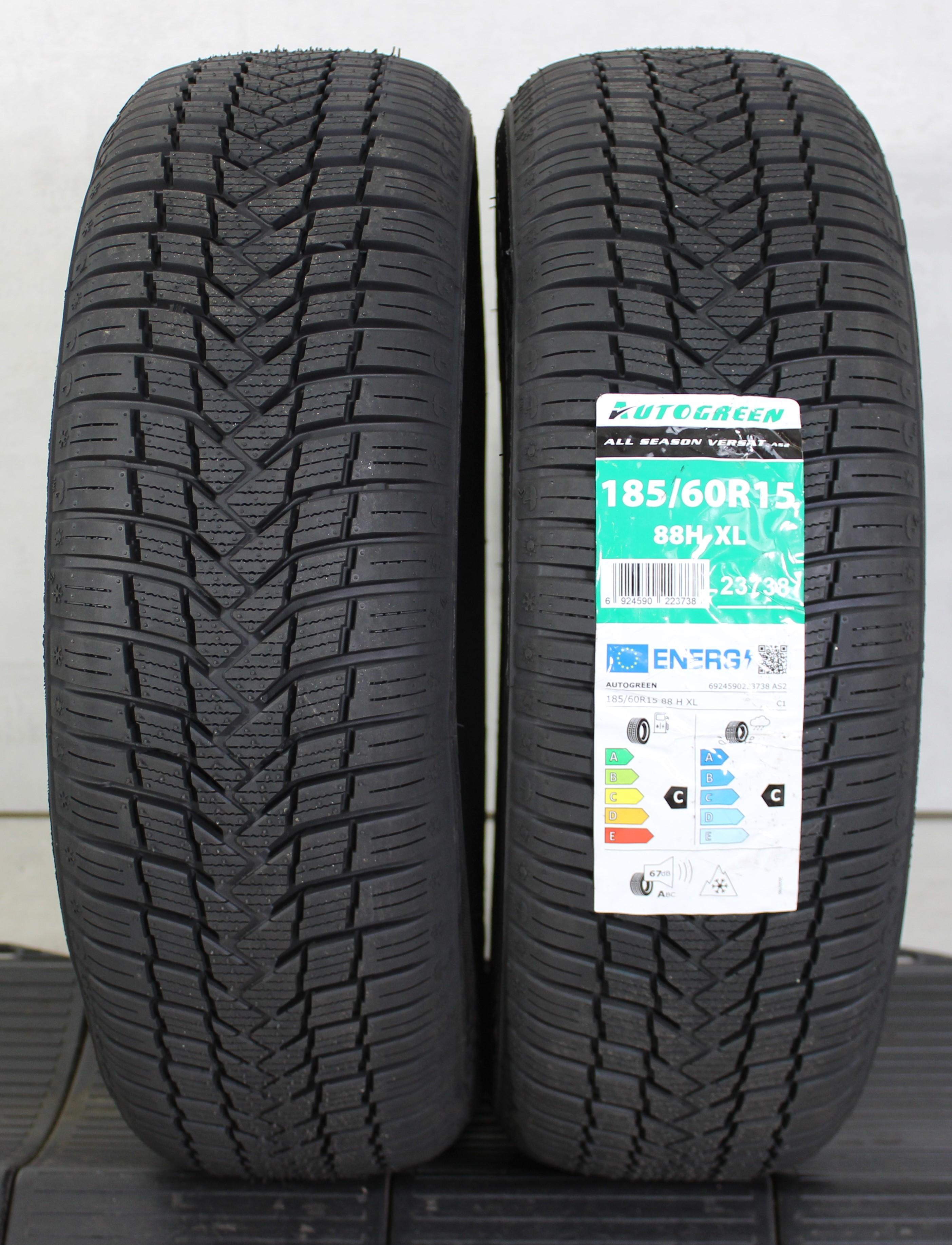 2 x 185/60R15 88H Ganzjahresreifen AutoGreen All Season Versat AS2 2024 XL NEU