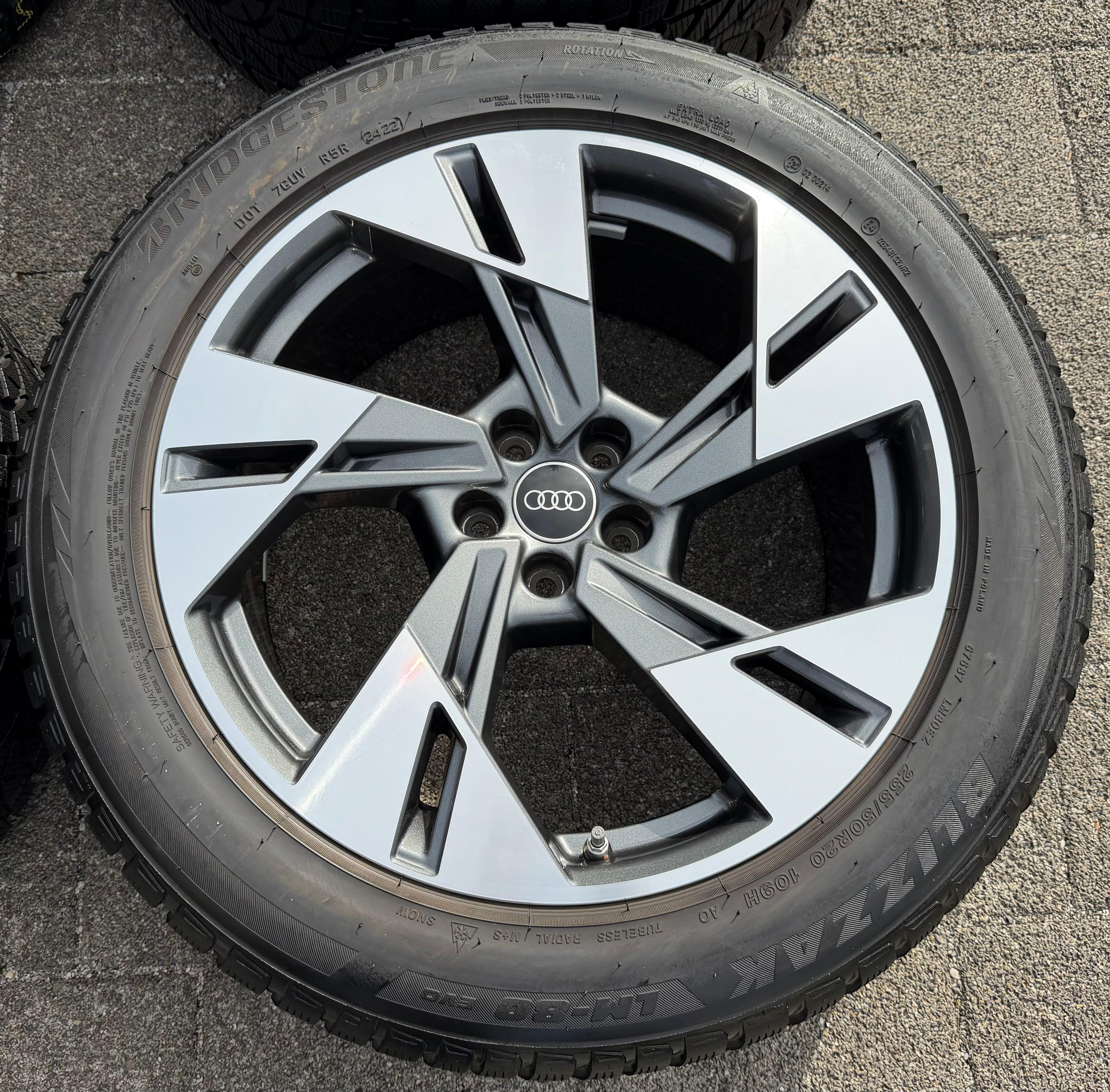 4 ORIGINAL 20" ALU WINTERRÄDER AUDI E-TRON Q8 ETRON 4KE601025T 255/50R20 109H