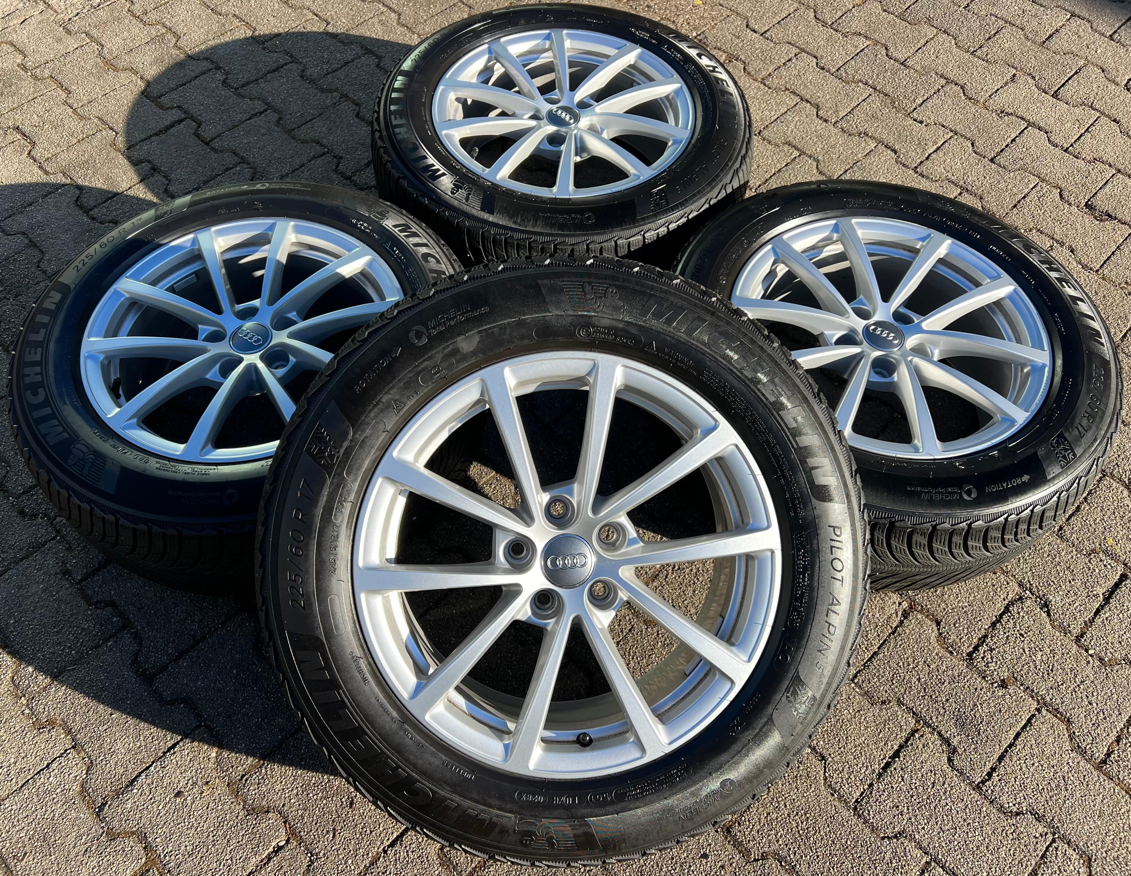 4 ORIGINAL 17" ALU WINTERRÄDER AUDI A6 F2 4K 225/60R17 99H MICHELIN 4K0601025