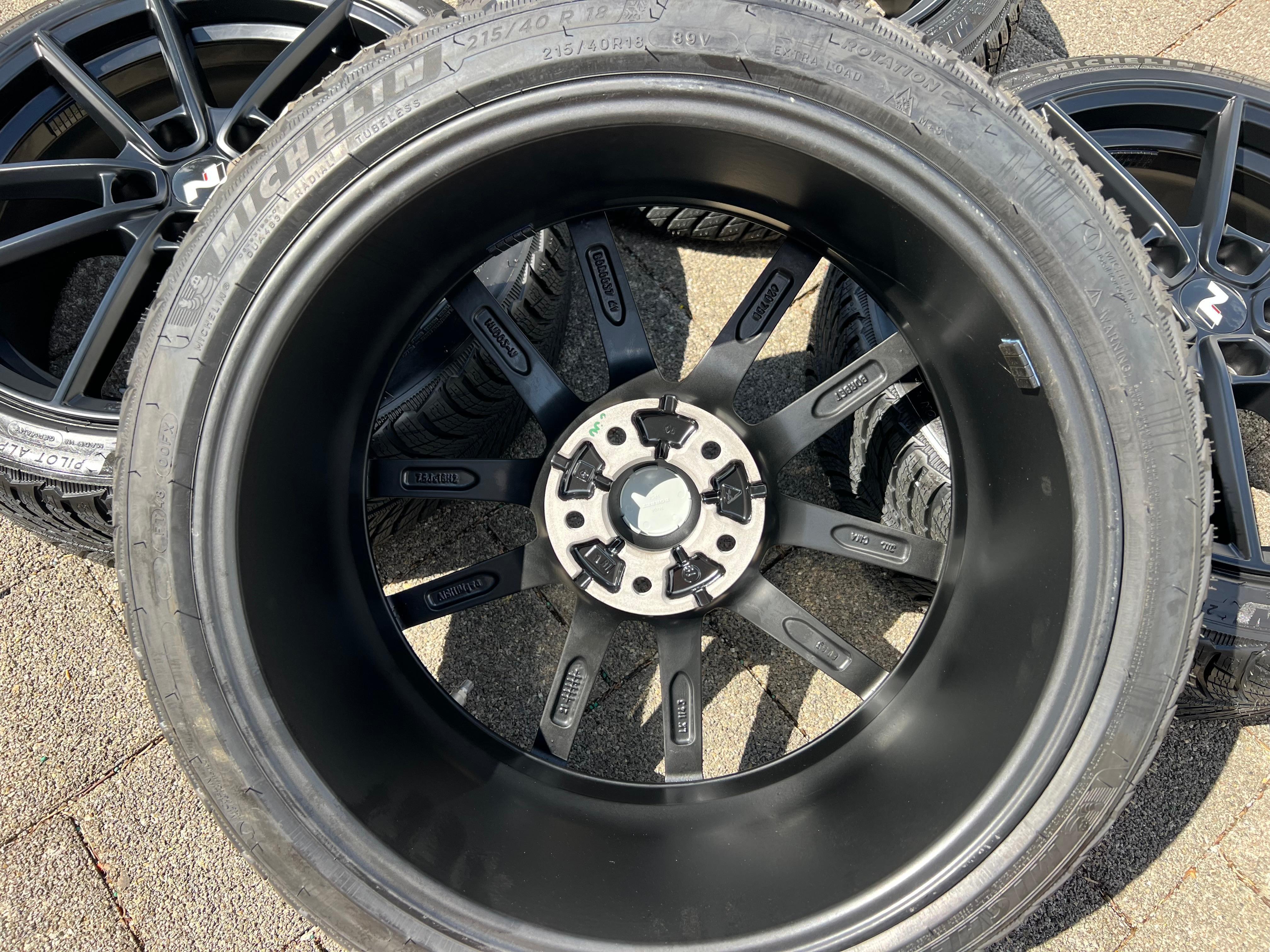 4 ORIGINAL 18" ALU WINTERRÄDER HYUNDAI i20N 215/40R18 89V RDKS NEU FREIHAUS