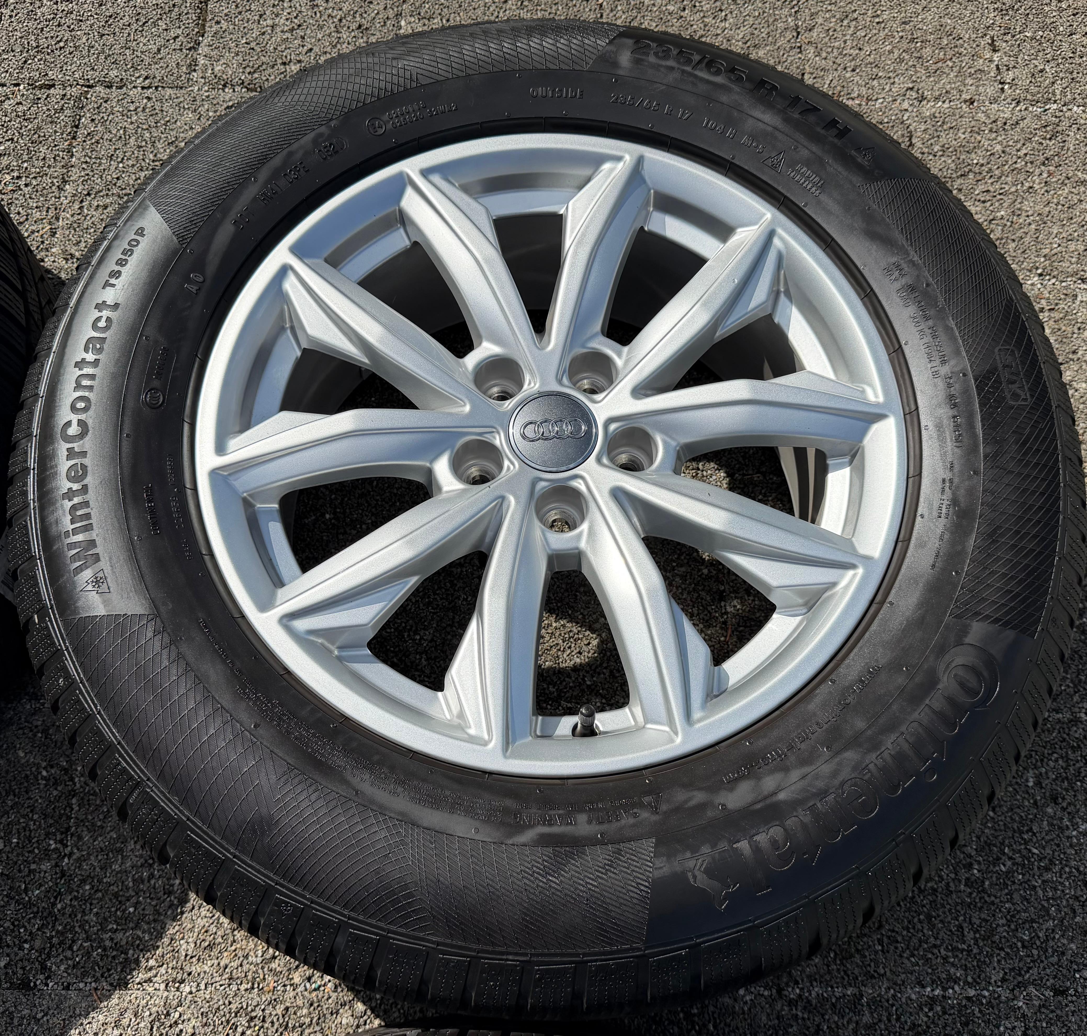 4 Original 17" Alu Winterräder Audi Q5 FY 80A601025J 7x17 ET34 235/65R17 104H 2021