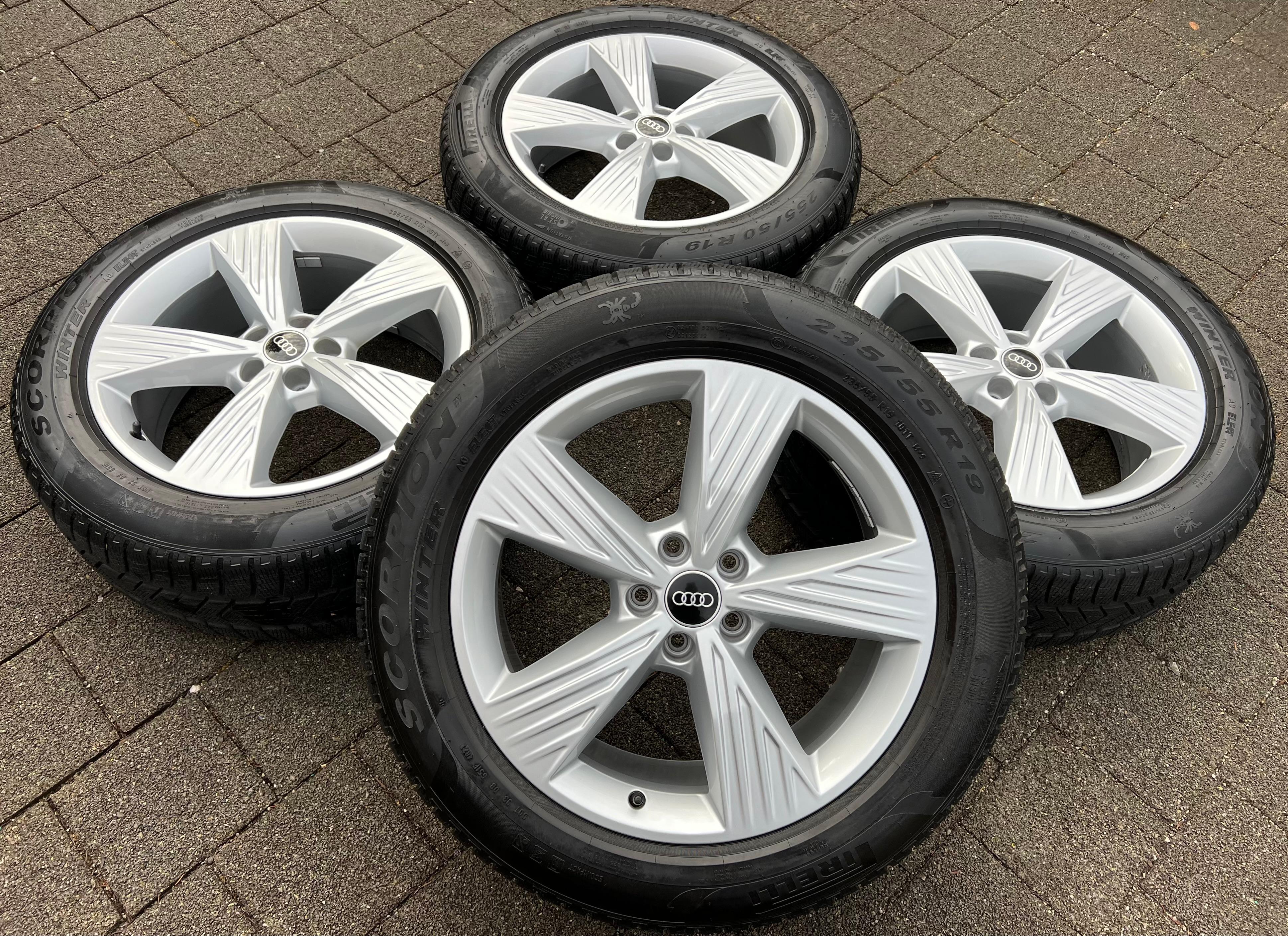 4 ORIGINAL 19" ALU WINTERRÄDER AUDI Q4 E-TRON F4B 89A601025B 235/55R19 101T 255/50R19 103T