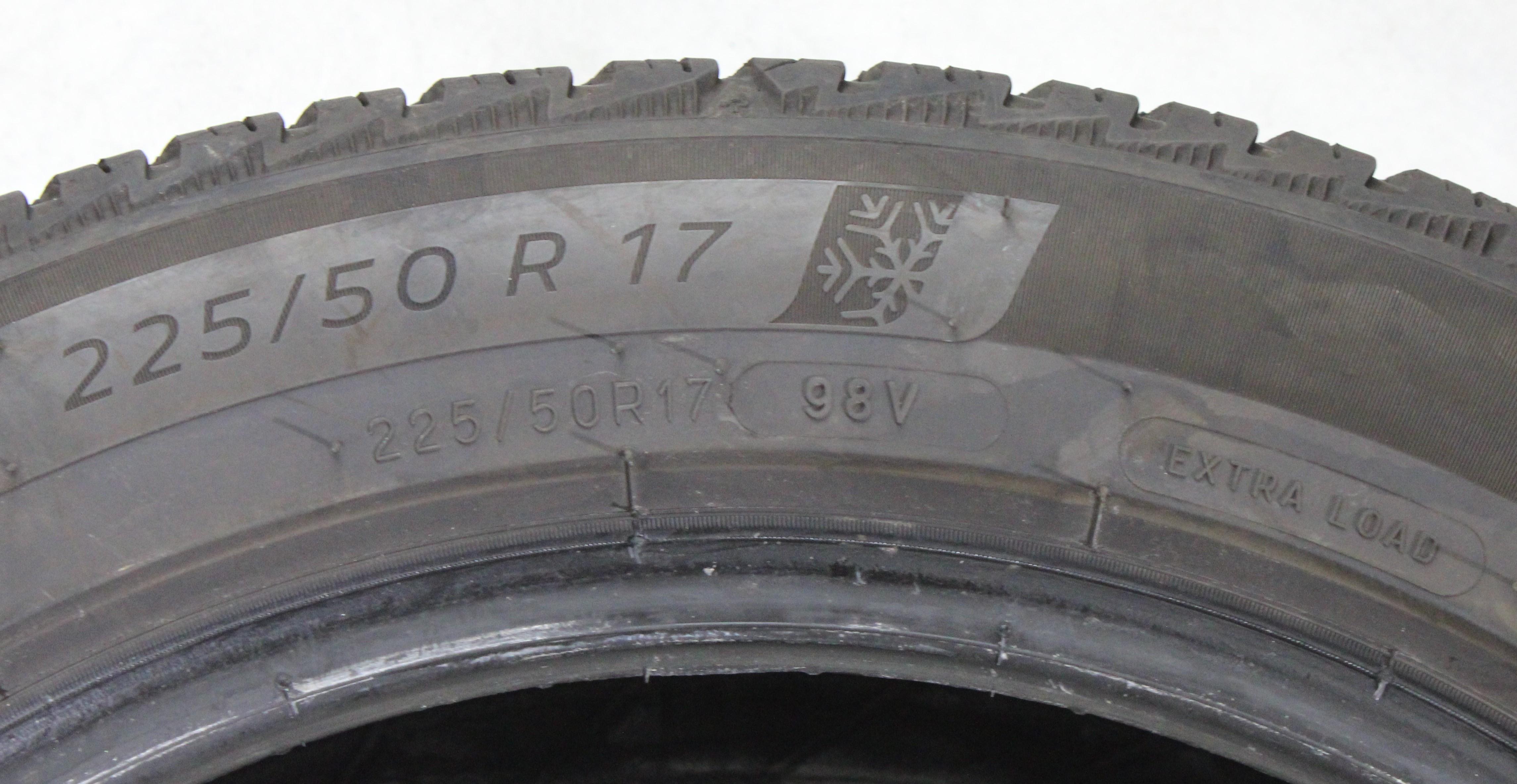 2 x 225/50R17 98V Winterreifen Michelin Alpin 7 4,5-5mm 2024 XL