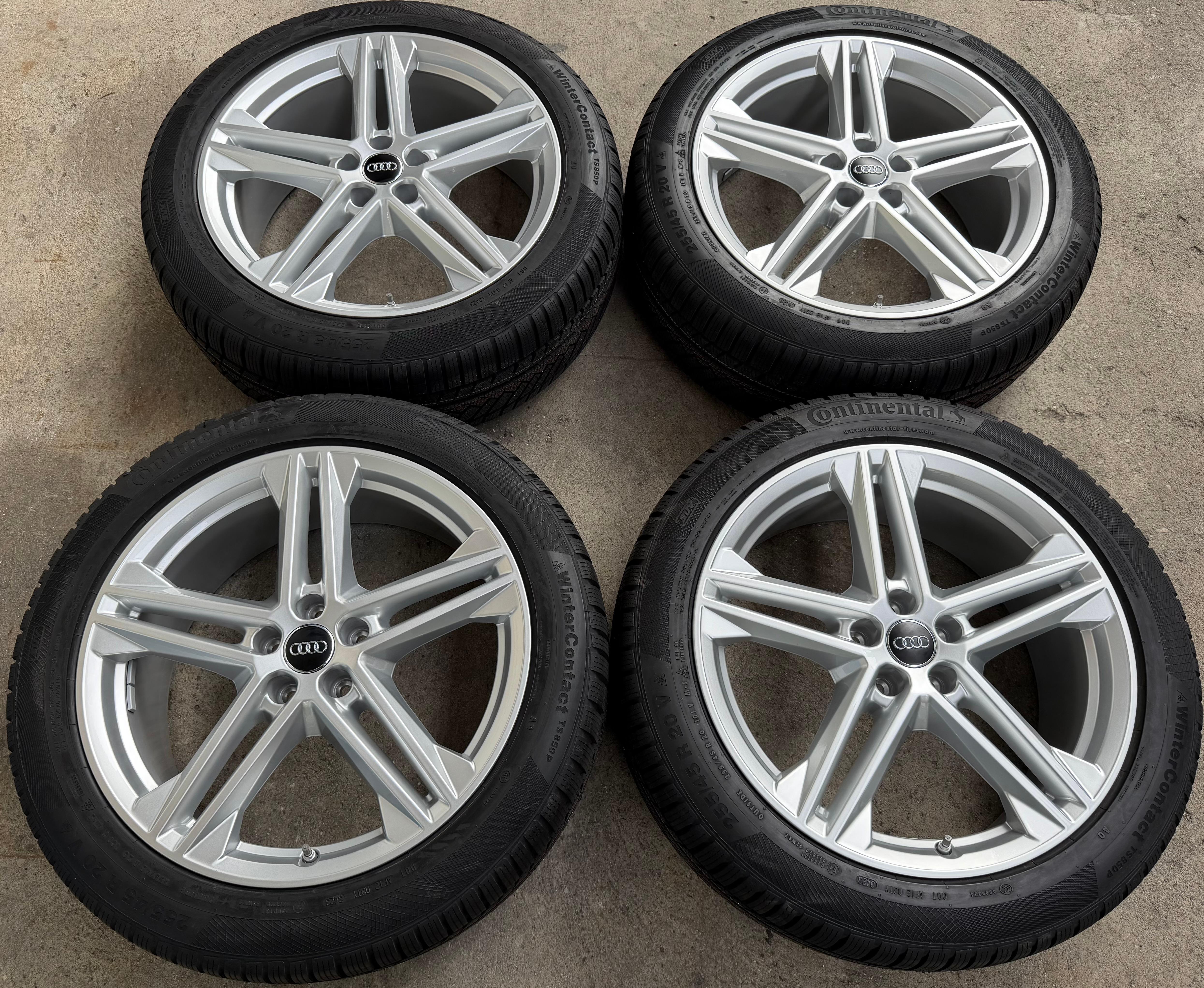 4 Original 20" Alu Winterräder AUDI Q5 SQ5 FY 80A601025L 255/45R20 101N Continental NEU