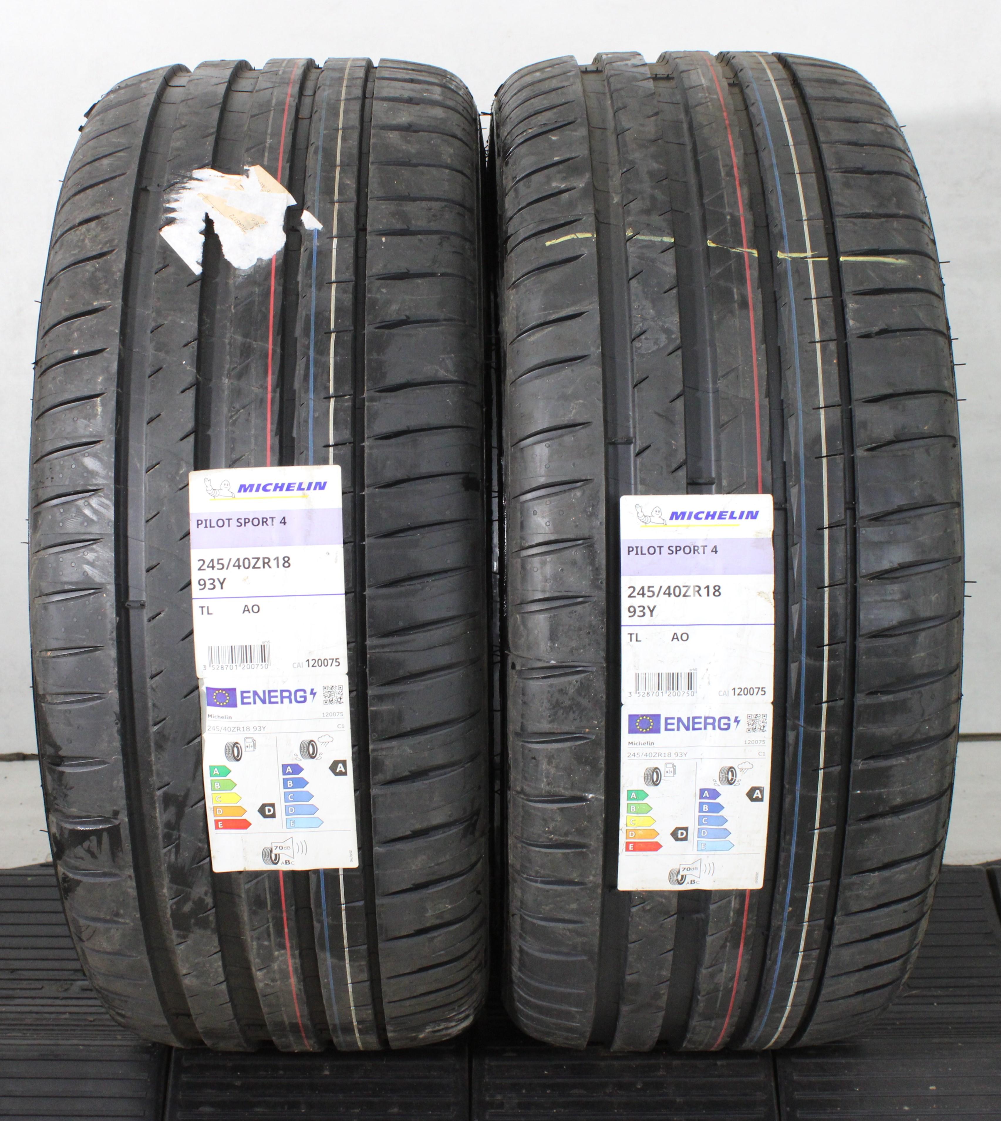 2 x 245/40R18 93Y Sommerreifen Michelin Pilot Sport 4 AO 2021