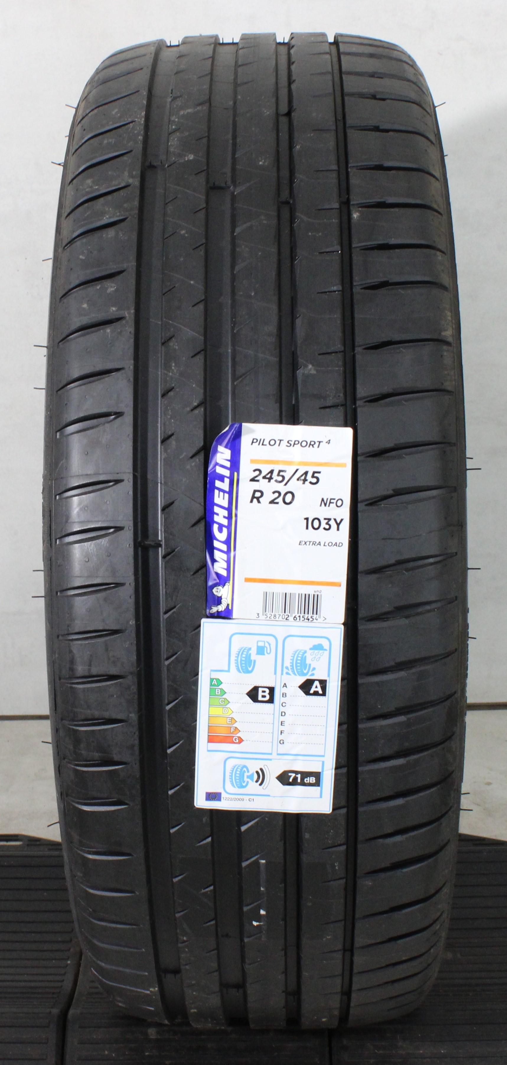 1 x 245/45R20 103Y Sommerreifen Michelin Pilot Sport 4 NFO 2021 XL