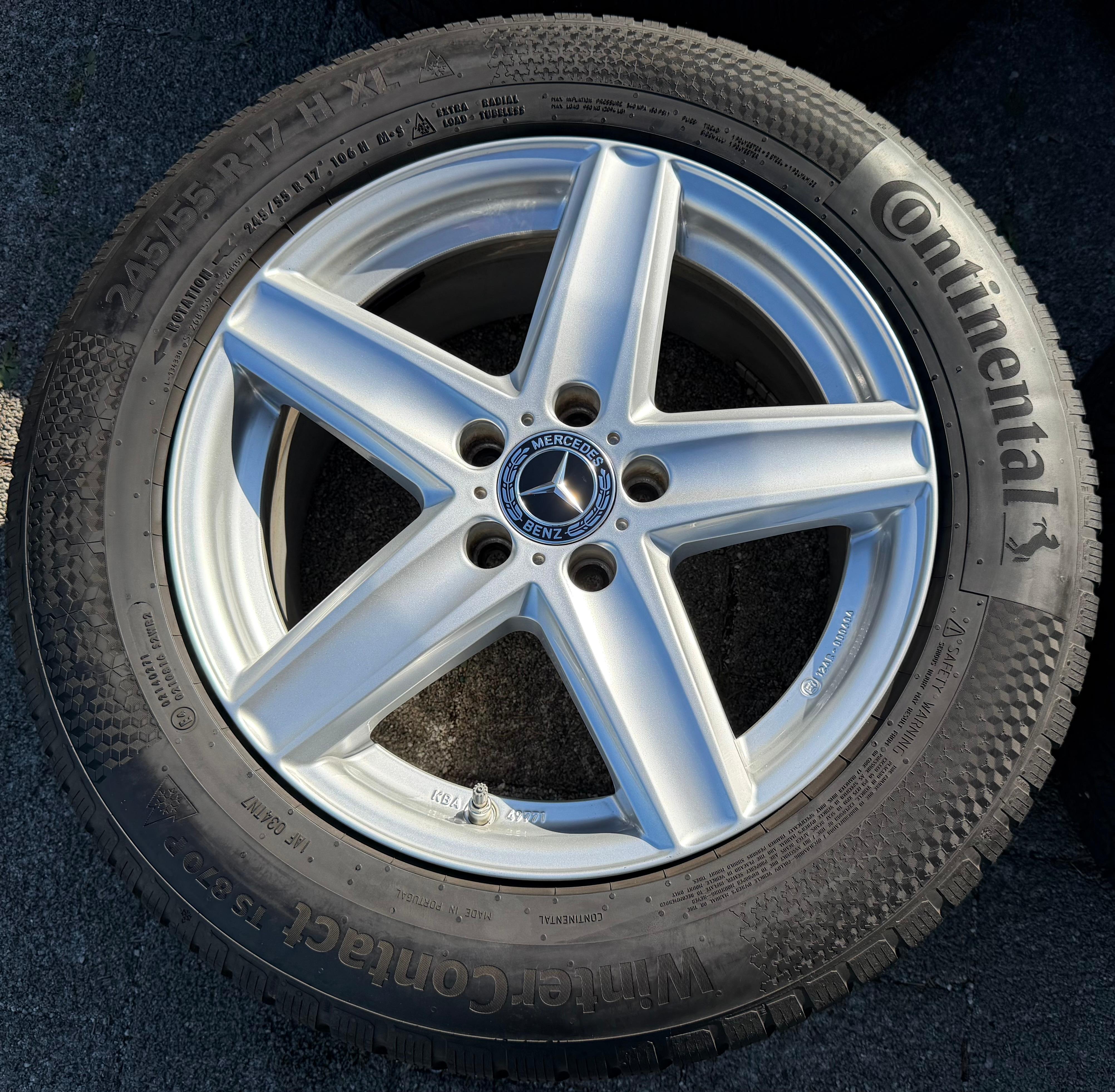 4 Alu 17" Winterräder Mercedes Vito Viano V-KLasse W639 W639/4 W639/5 245/55R17 106H