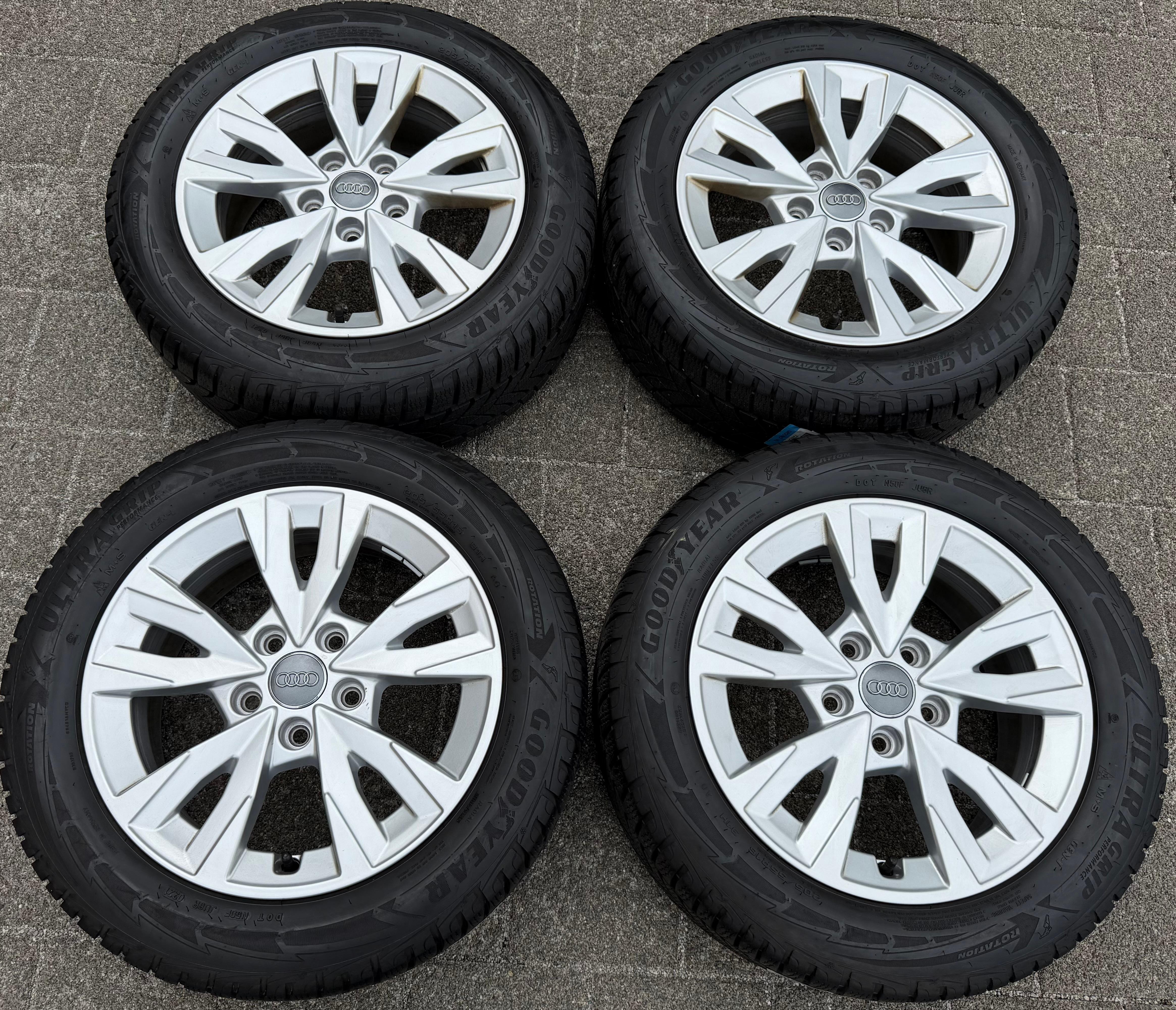 4 Original Alu Winterräder Audi A3 8Y 8Y0071496 205/55R16 91H Goodyear