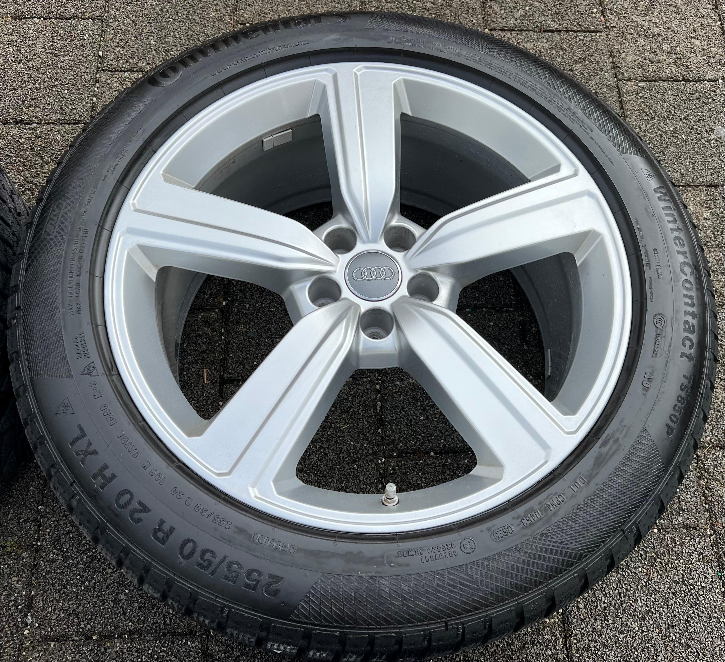 4 ORIGINELE 20" ALUMINIUM WINTERWIELEN AUDI Q8 E-TRON 4KE601025S 255/50R20 109H 2023