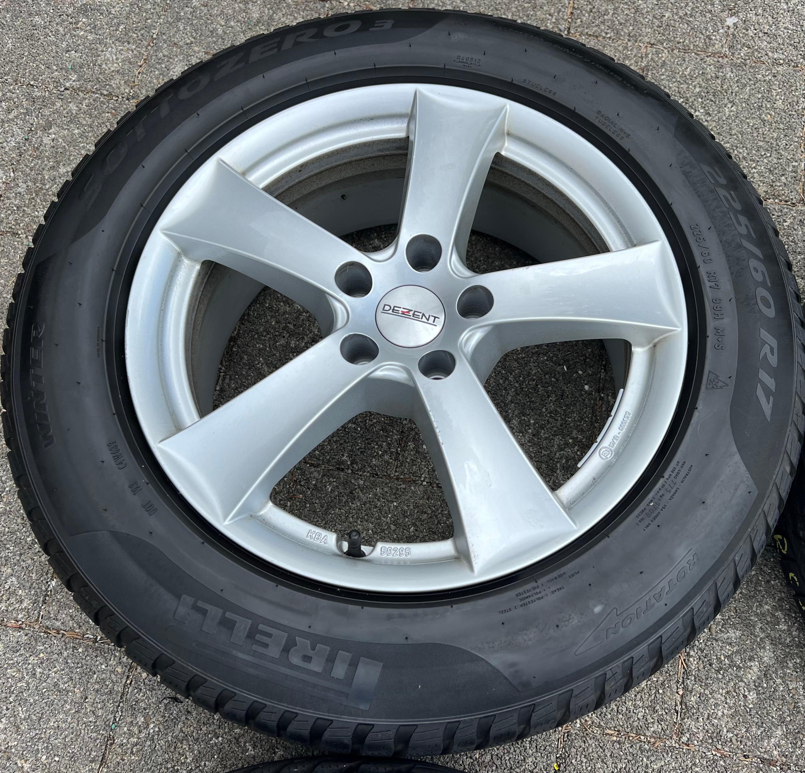 4 DEZENT 17" ALUFELGEN AUDI A4 8K B8 A5 8T A6 4G 4K F2 A7 FREIHAUS