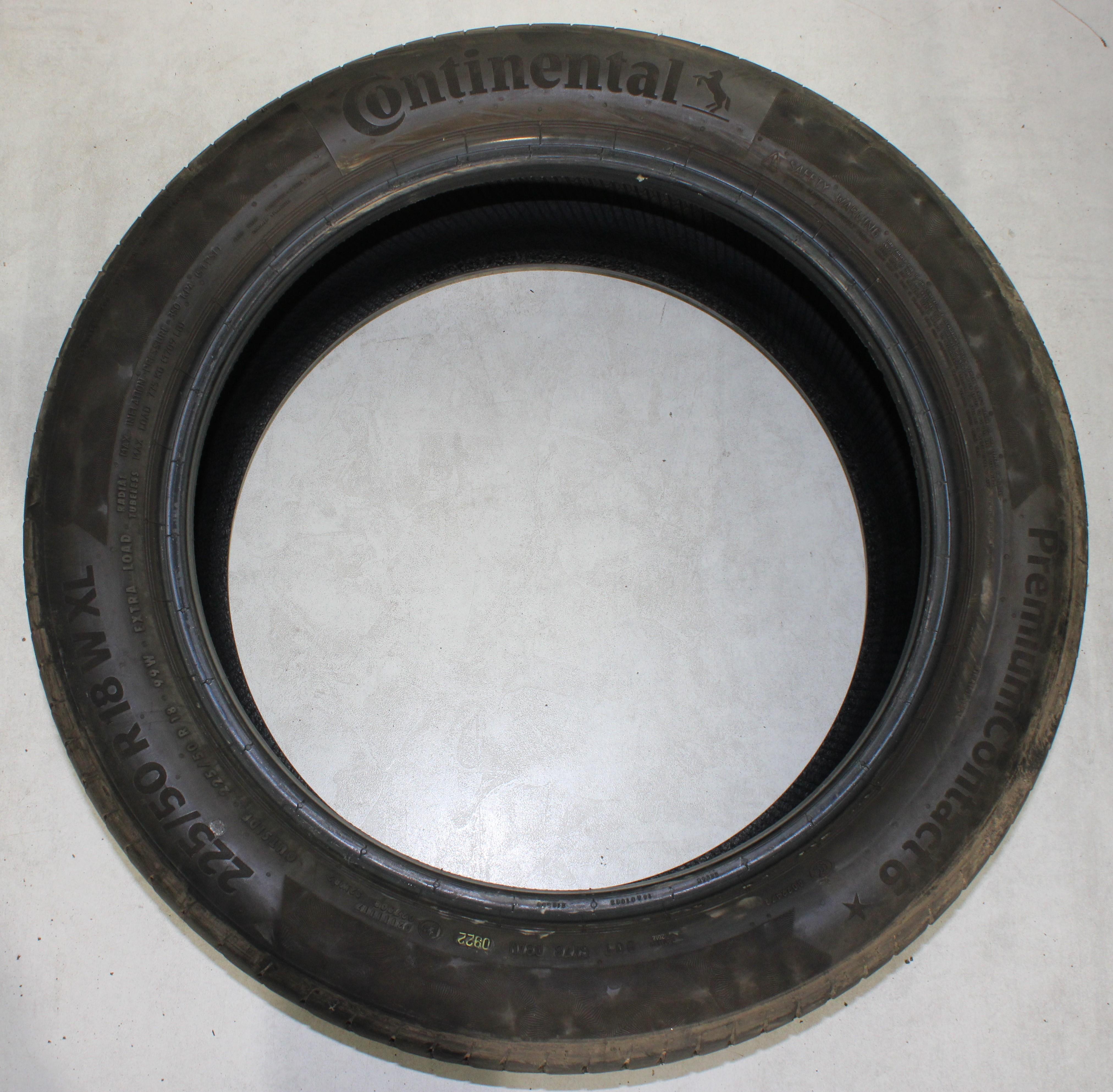 2 x 225/50R18 99W Sommerreifen Continental Premium Contact 6 * 5-5,5mm 2022 XL