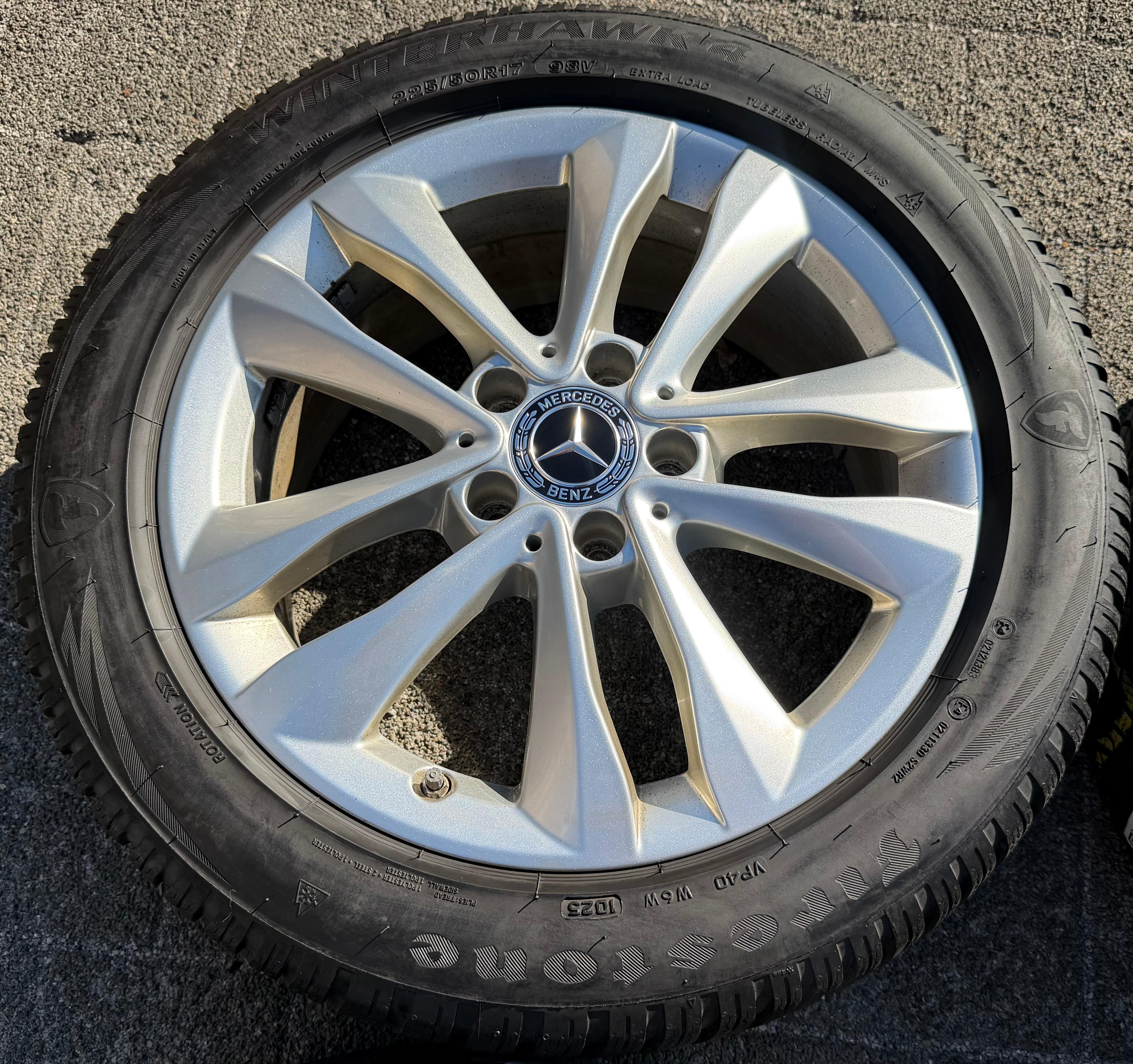 4 Original 17" Alu Winterräder Mercedes C-Klasse W205 A2054018000 225/50R17 98V