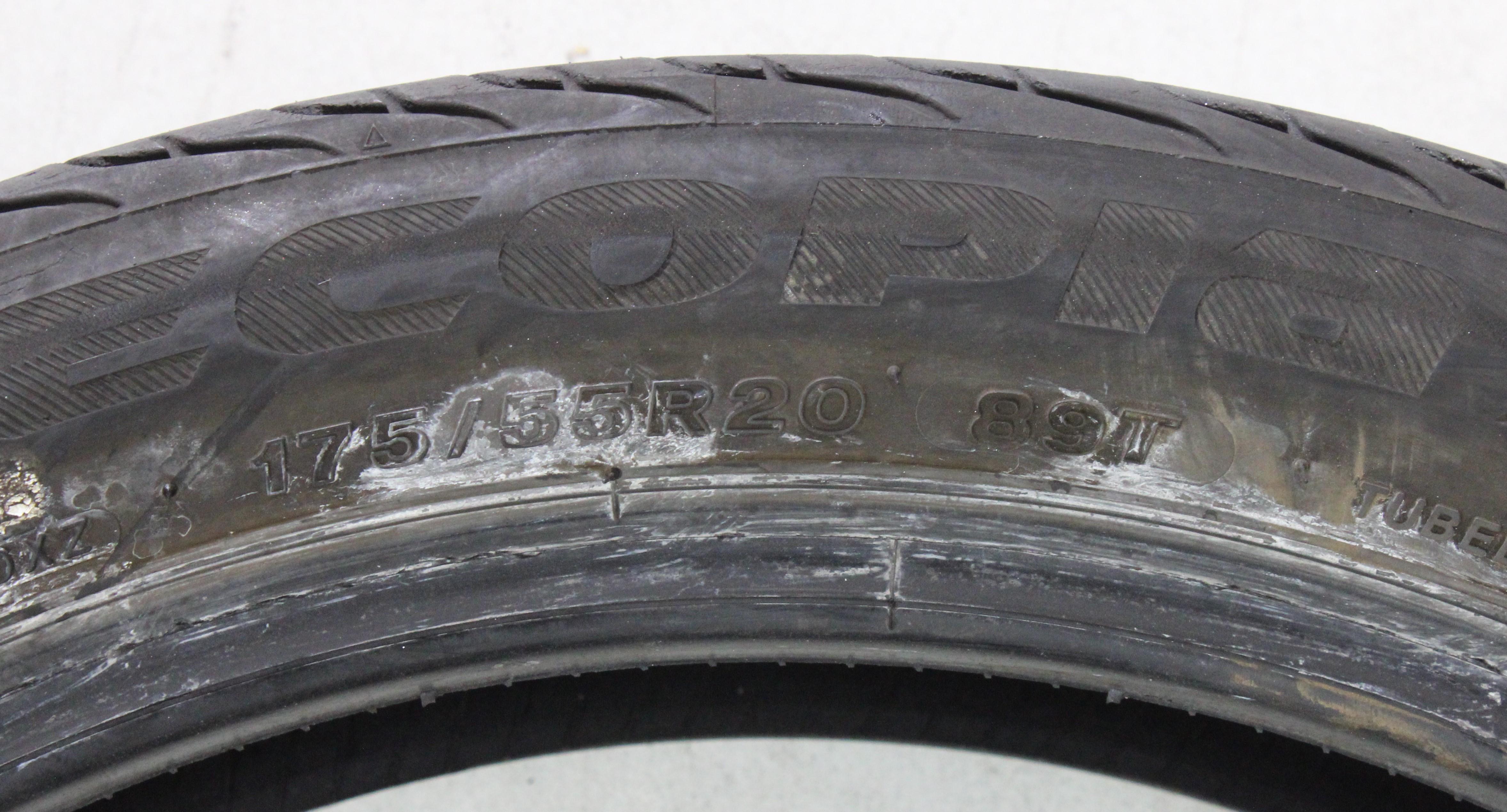 2 x 175/55R20 89T Pneus été Bridgestone Ecopia EP500* 4,5-5mm 2022