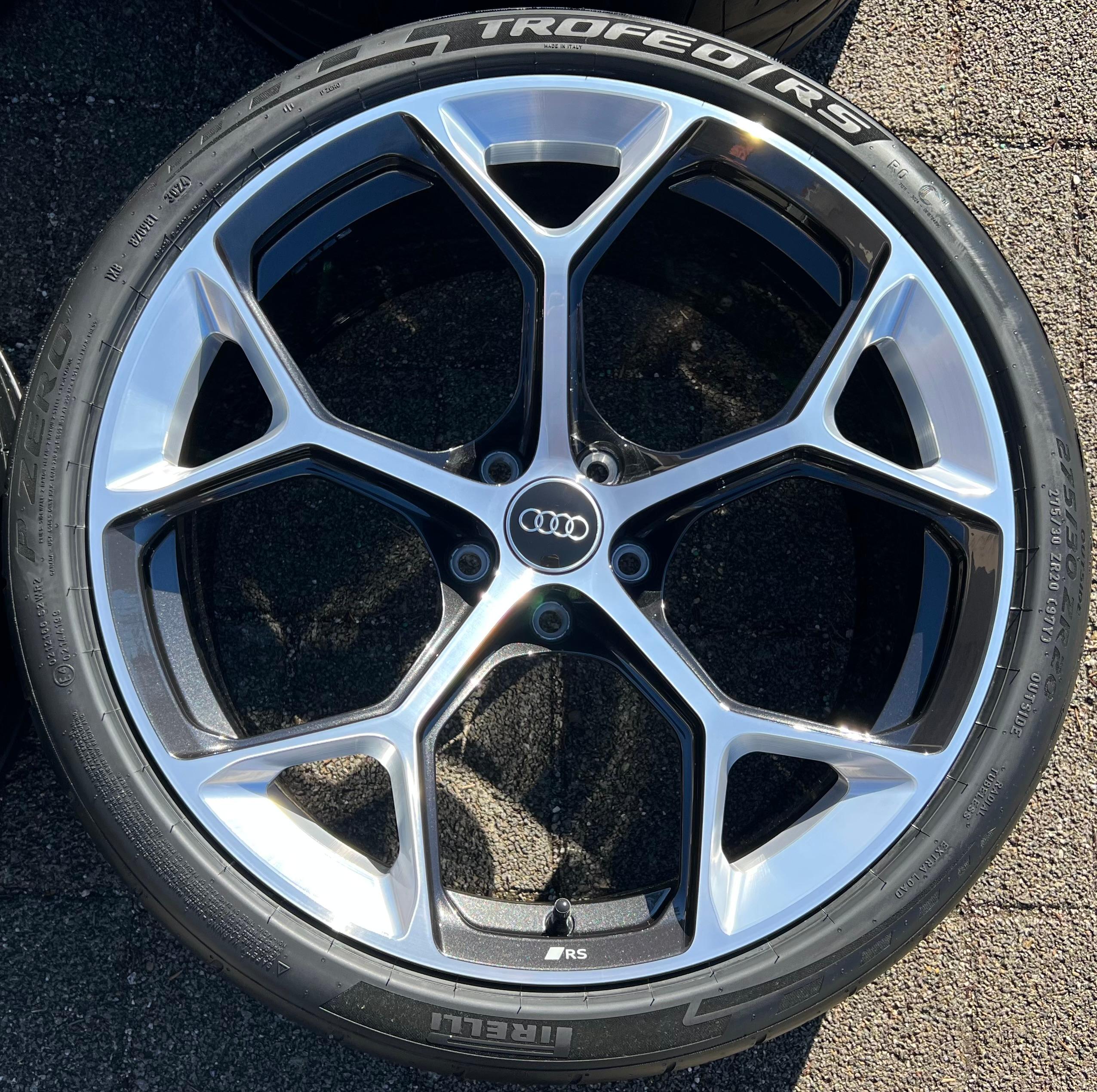 4 ORIGINELE 20" ALU-ZOMERWIELEN AUDI RS4 RS5 8W 275/30R20 97Y 8W0601025GJ GRATIS VERZENDING