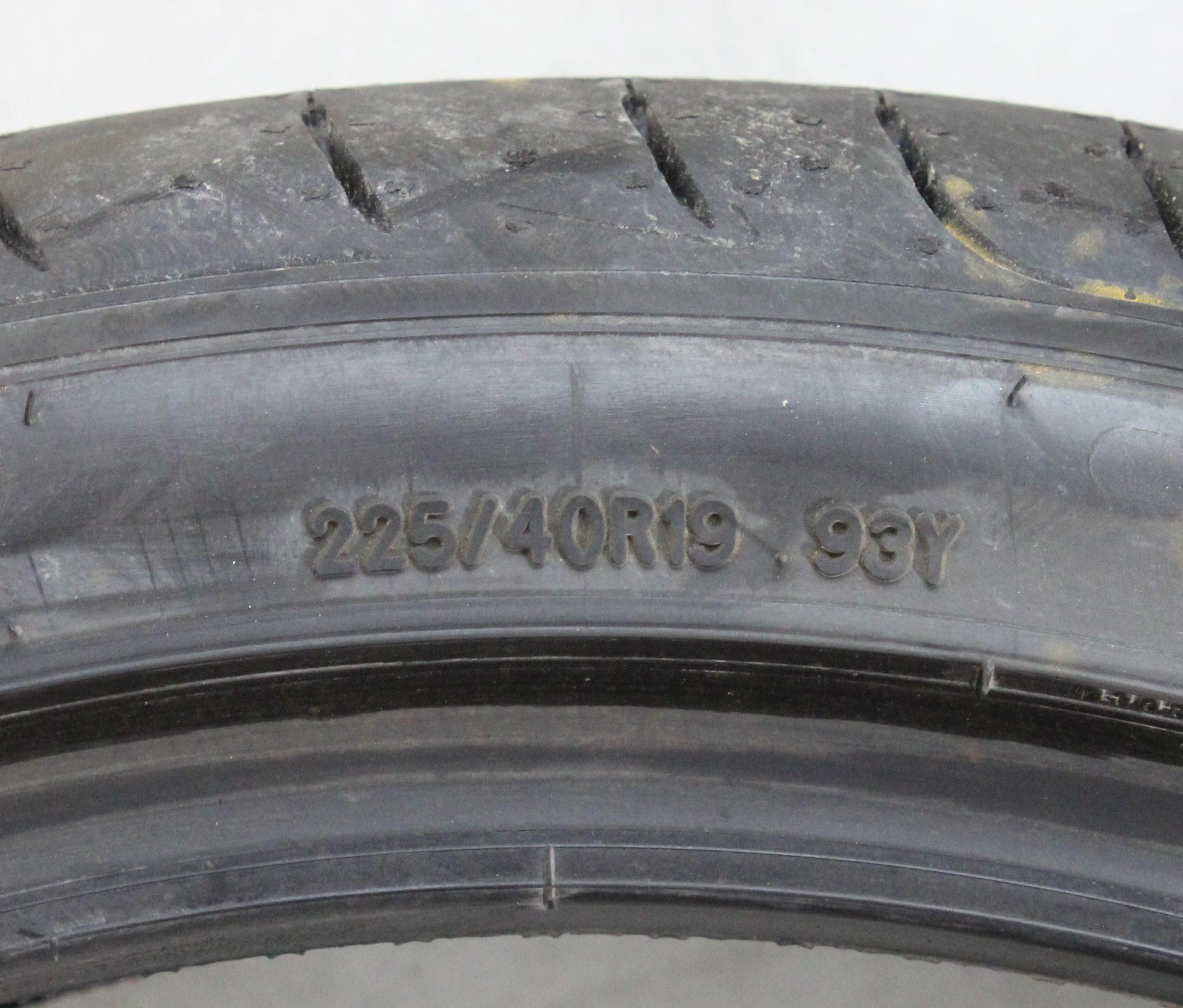 4 neumáticos de verano Goodyear Eagle F1 Super Sport 225/40R19 93Y, con dibujo completo, 2022 XL, NUEVOS