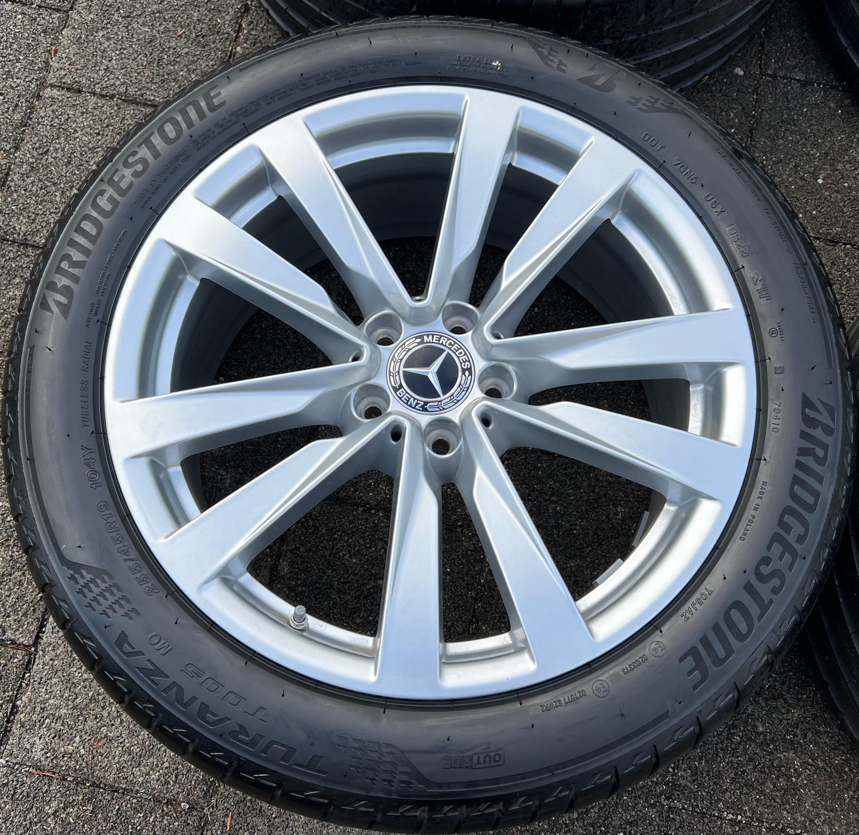 4 ROUES D'ÉTÉ ORIGINALES 19" EN ALUMINIUM MERCEDES BENZ CLASSE S W223 A2234013100 FRANCO DE PORT