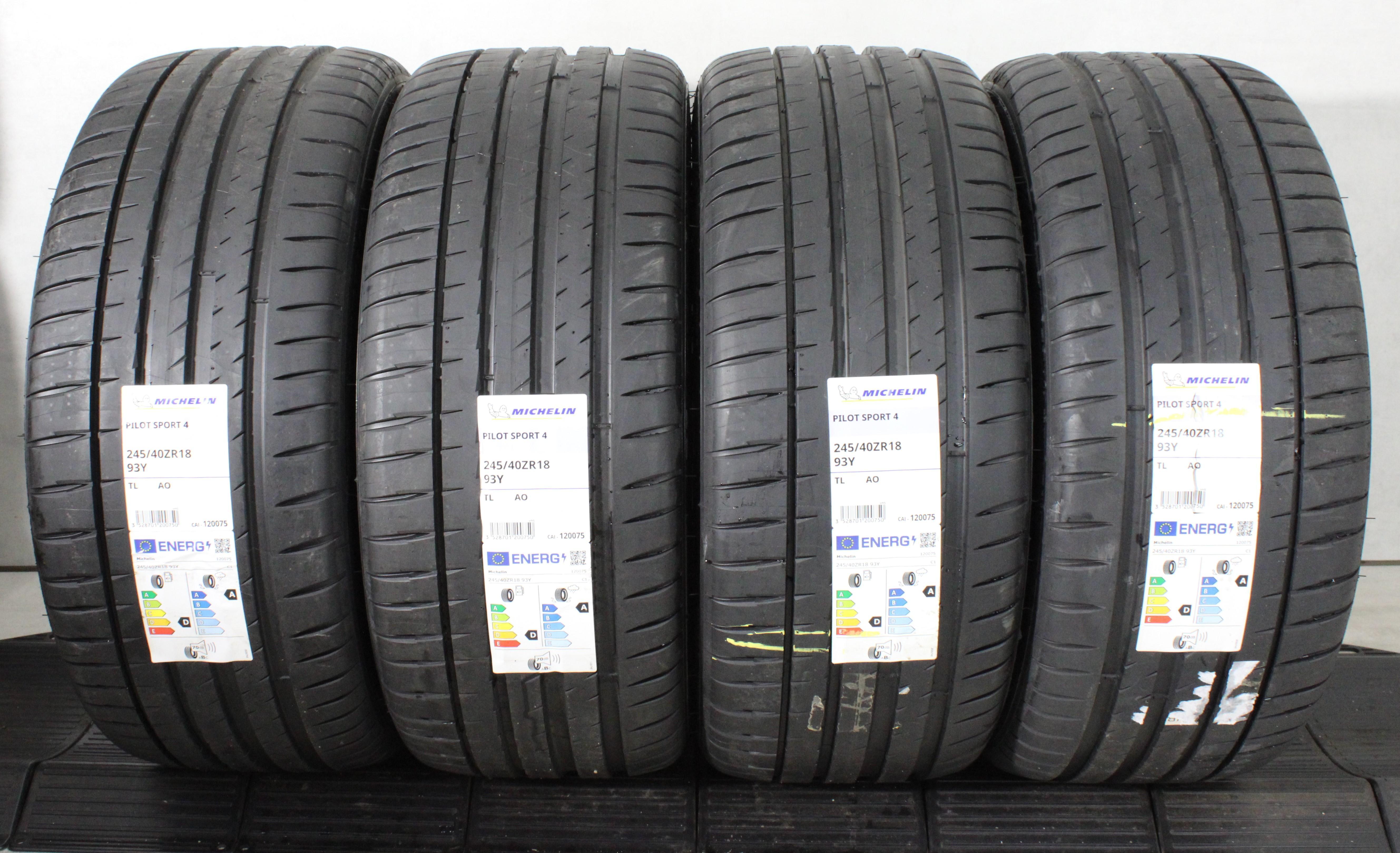 4 x 245/40R18 93Y Sommerreifen Michelin Pilot Sport 4 AO 2023 NEU