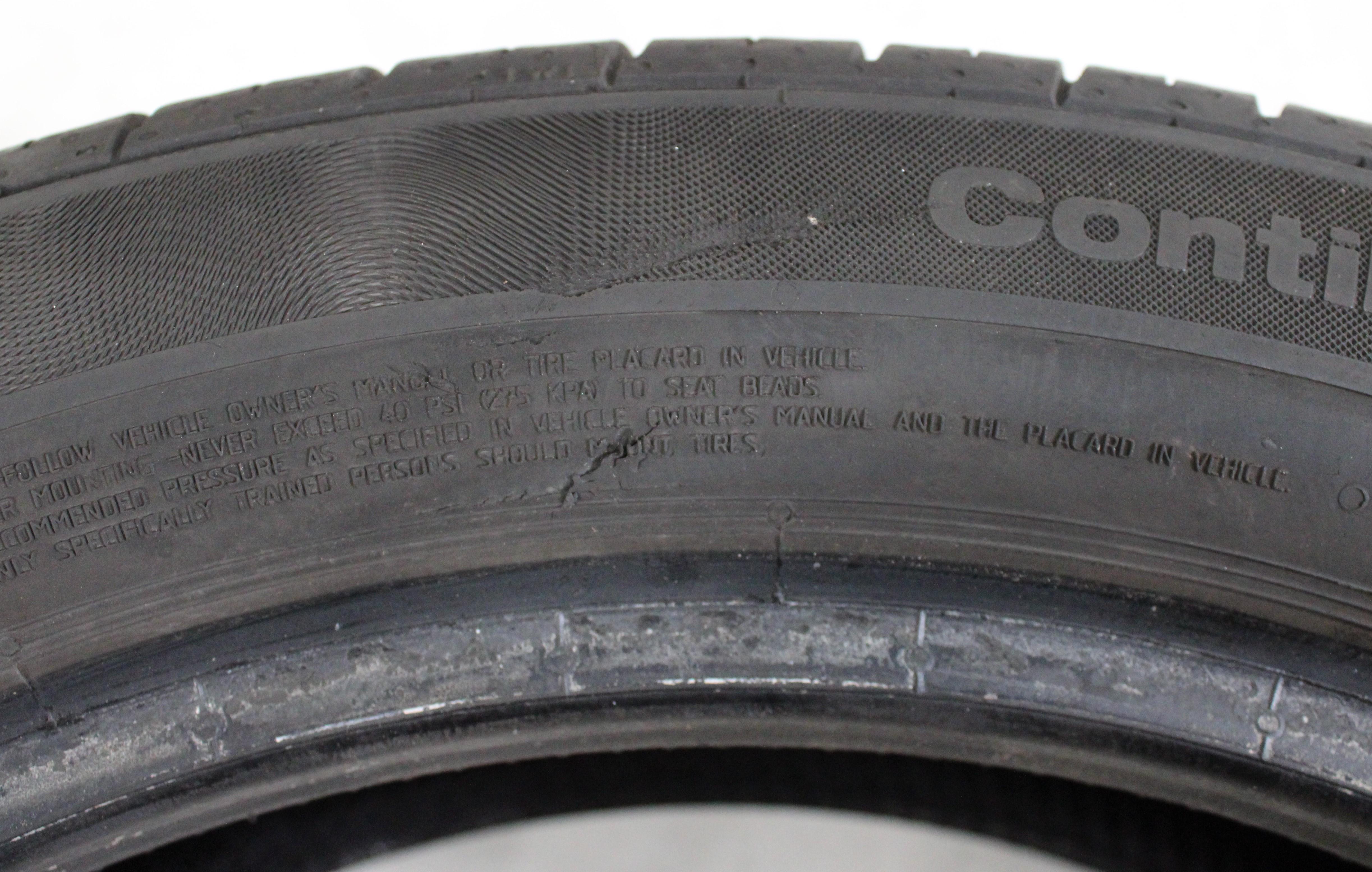 4 x 185/50R16 81T Sommerreifen Continental Premium Contact 2 5-5,5mm 2012