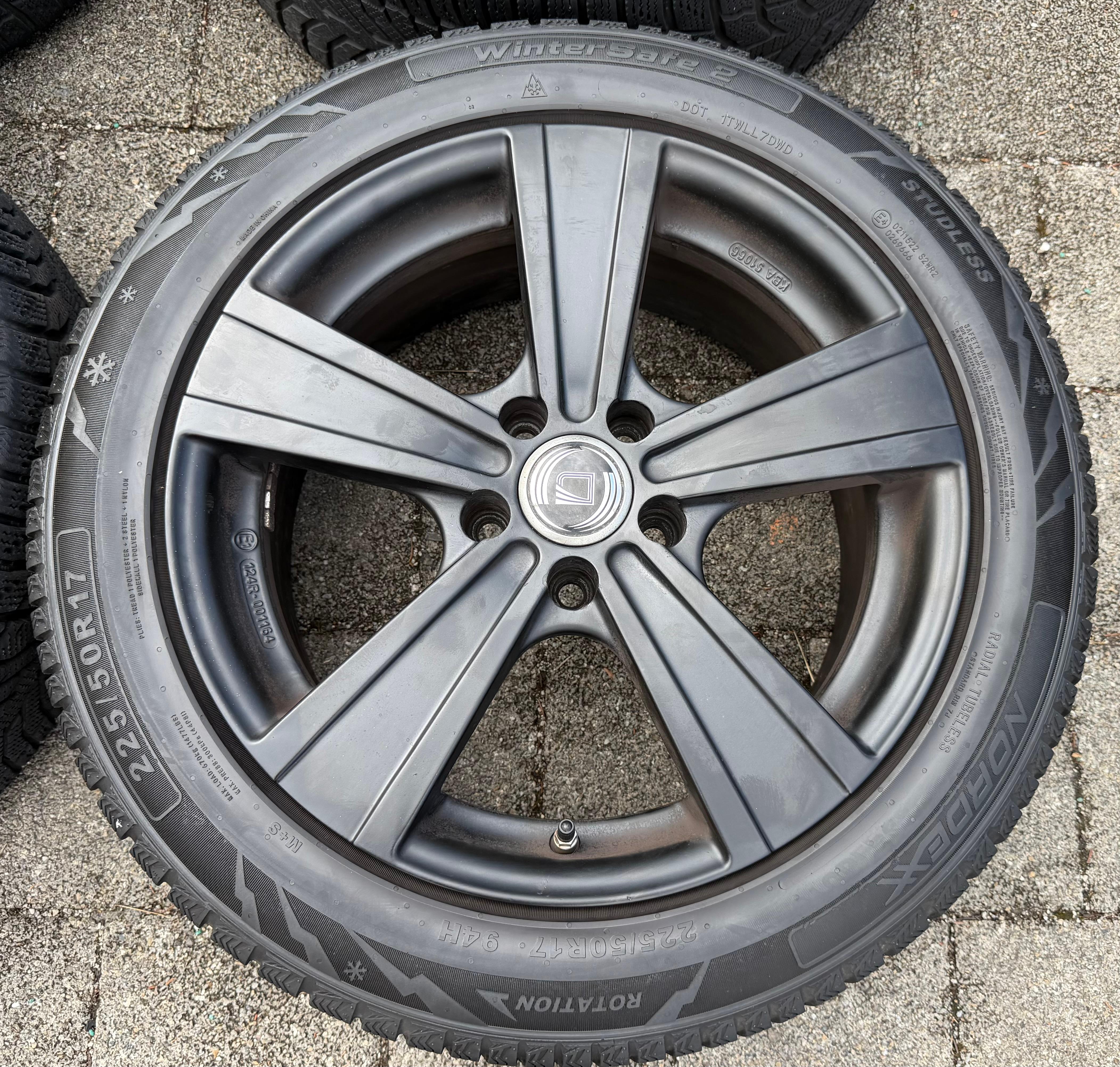 4 cerchi in lega da 17" per Audi A4, A5, A6, Q5 e Mercedes Classe E W212, W213, 7,5x17 ET37