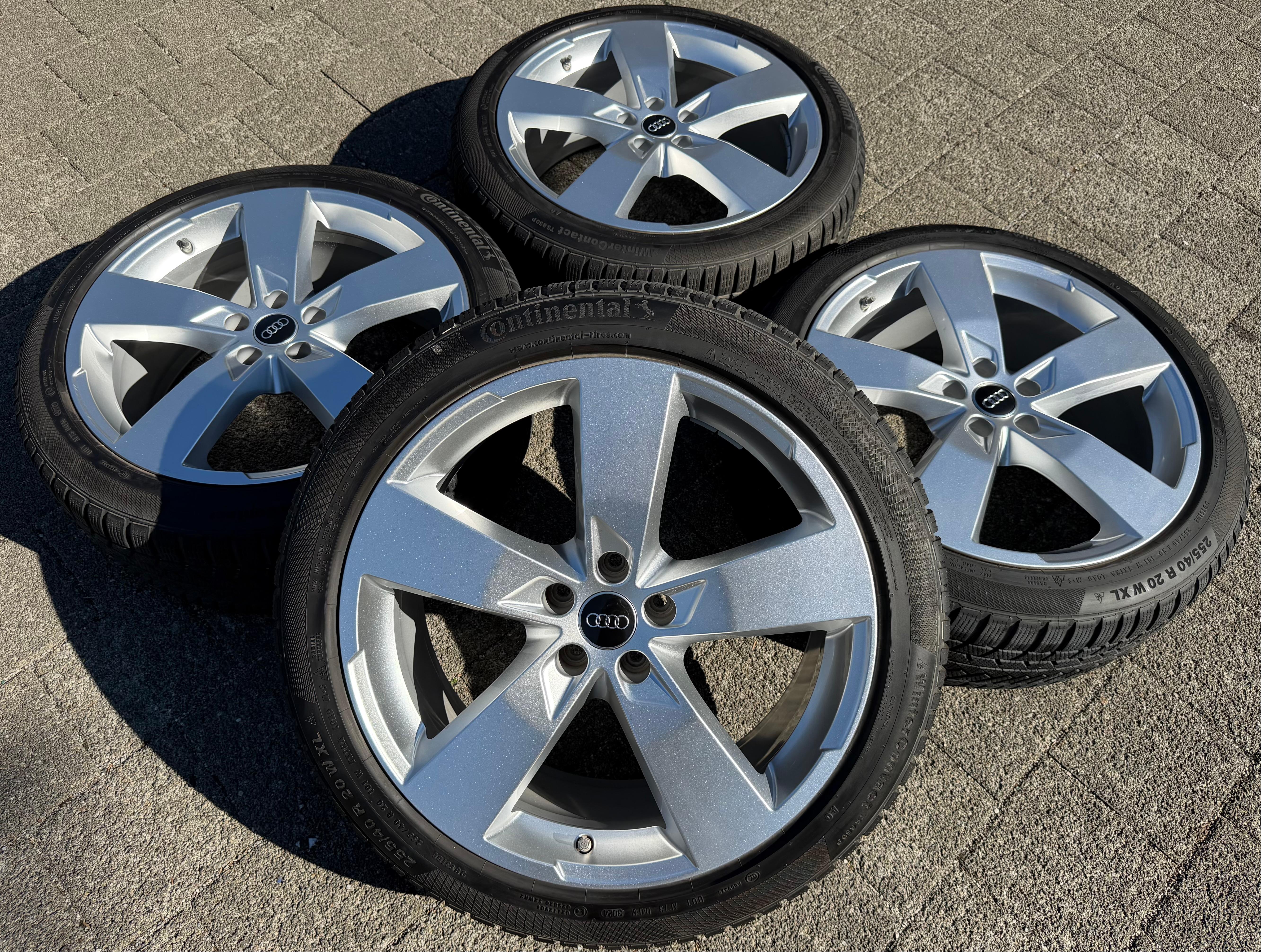 4 Original 20" Alu Winterräder Audi A6 S6 C8 F2 4K0601025K 2022 255/40R20 101W Continental