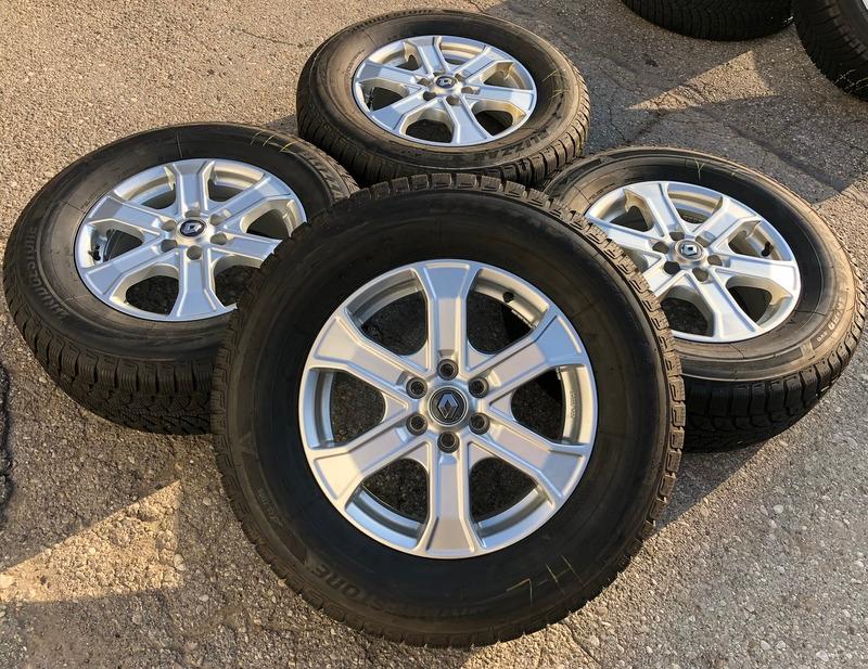 4 ALU WINTERRÄDER 255/65R17 110H RENAULT ALASKAN D231C BRIDGESTONE