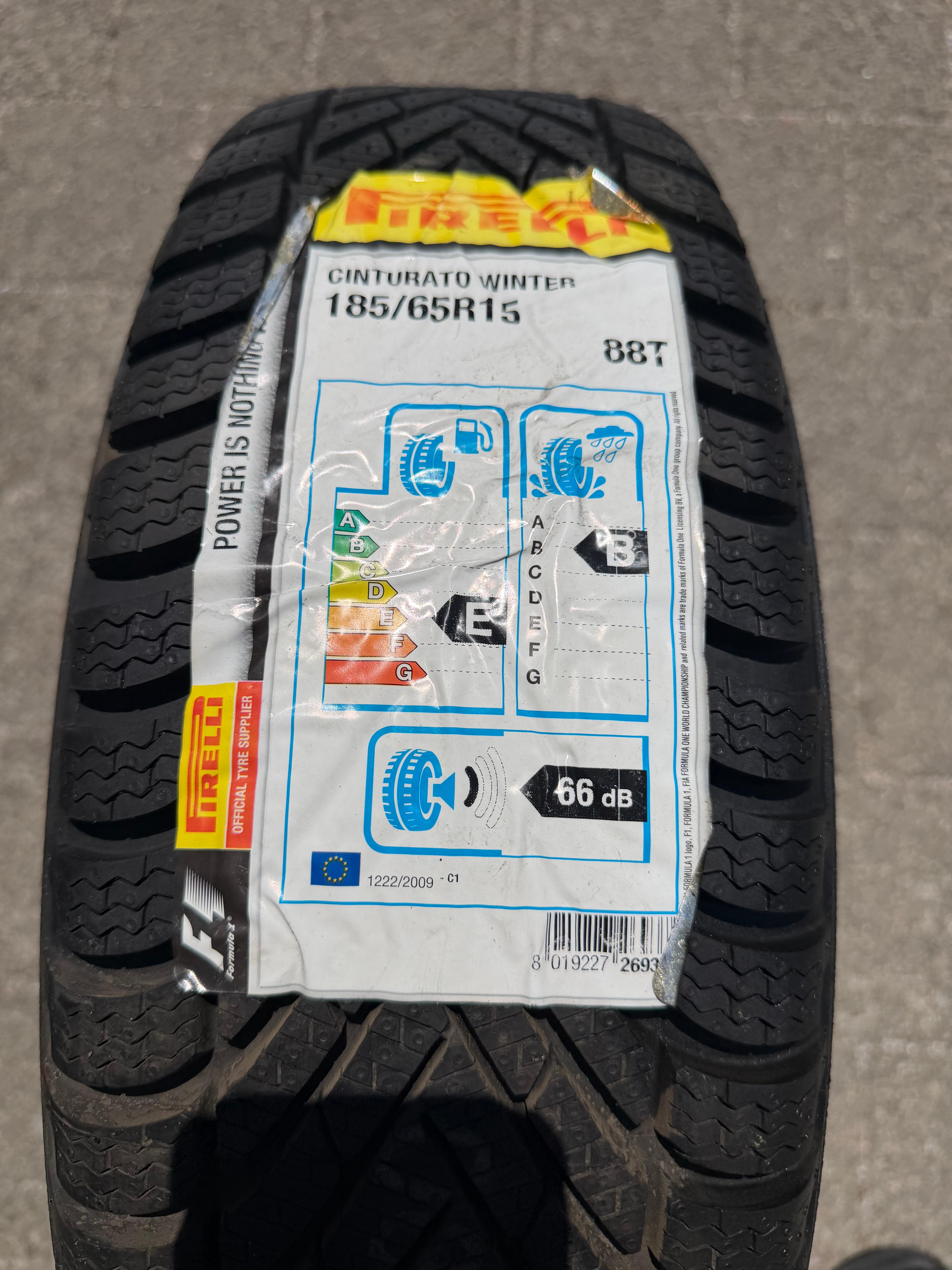 1 x 185/65R15 88T Winterreifen Pirelli Winter Cinturato NEU 2018