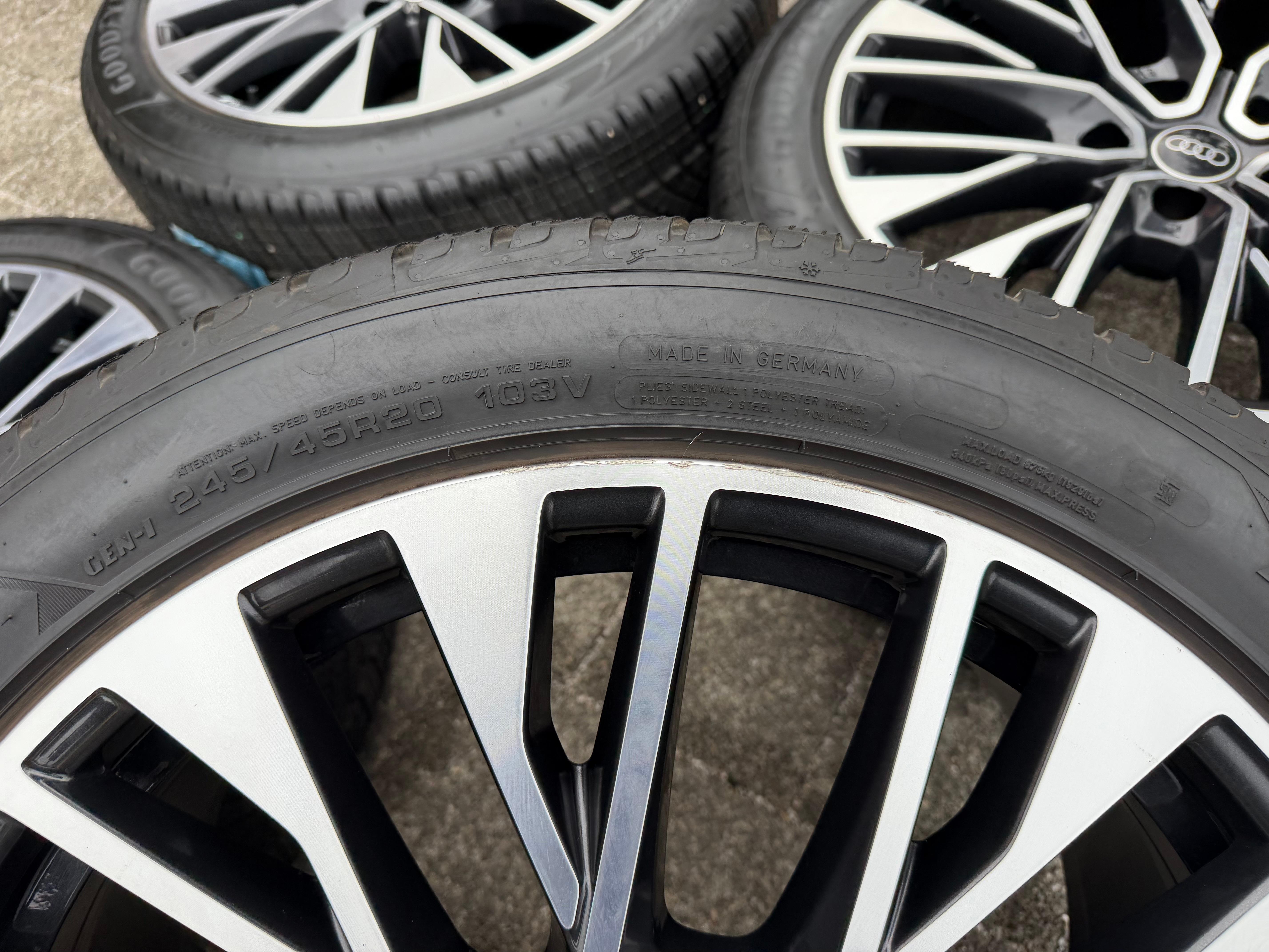 4 RUEDAS DE INVIERNO ORIGINALES DE ALEACIÓN DE 20" PARA AUDI ETRON E-TRON GT 4J3601025CE 4J3601025CF