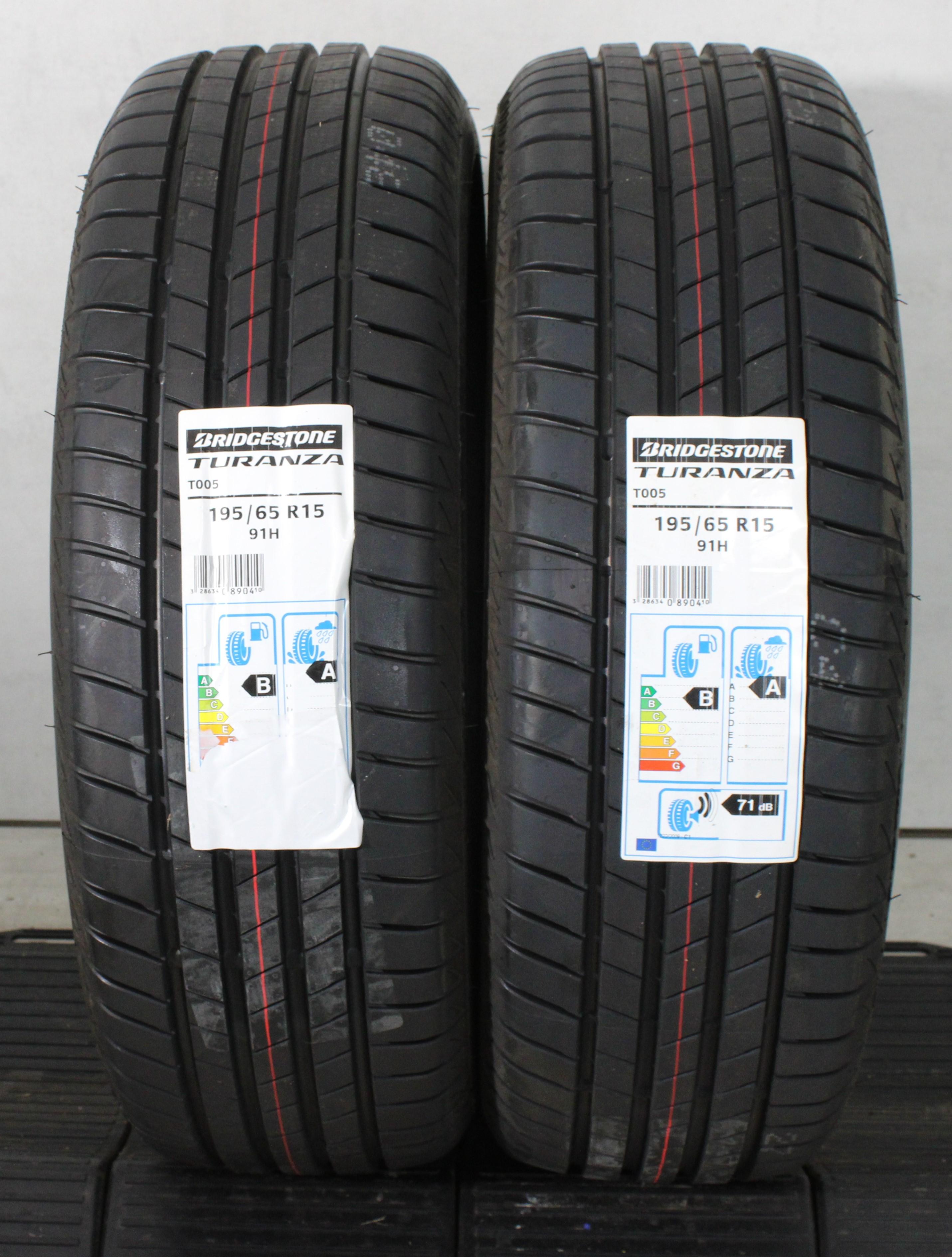 2 x 195/65R15 91H Sommerreifen Bridgestone Turanza T005 2021