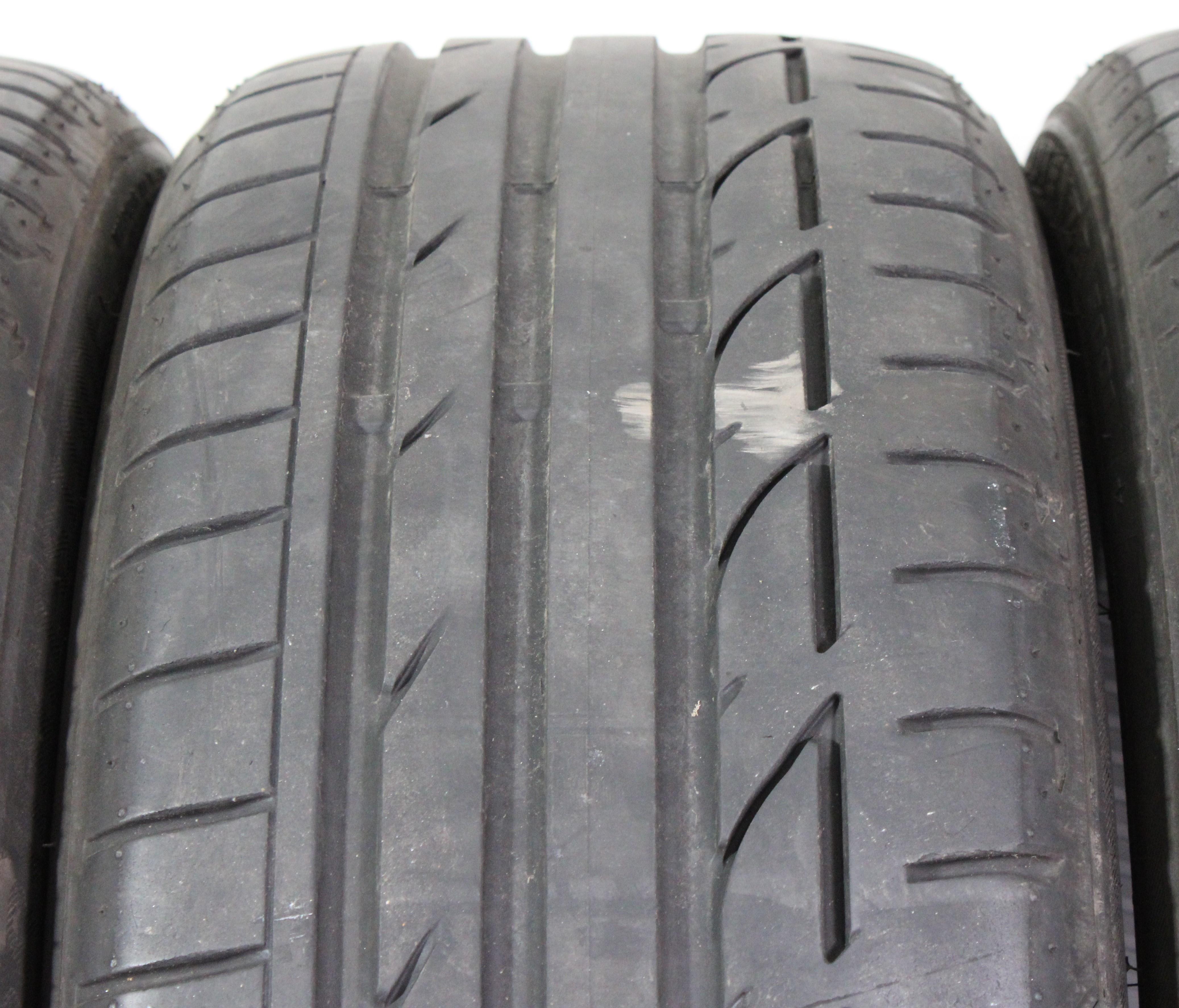 4 x 225/45R19 92W Sommerreifen Bridgestone Potenza S001 Runflat 2x4,5-5mm/2x5,5-6mm 2018 *
