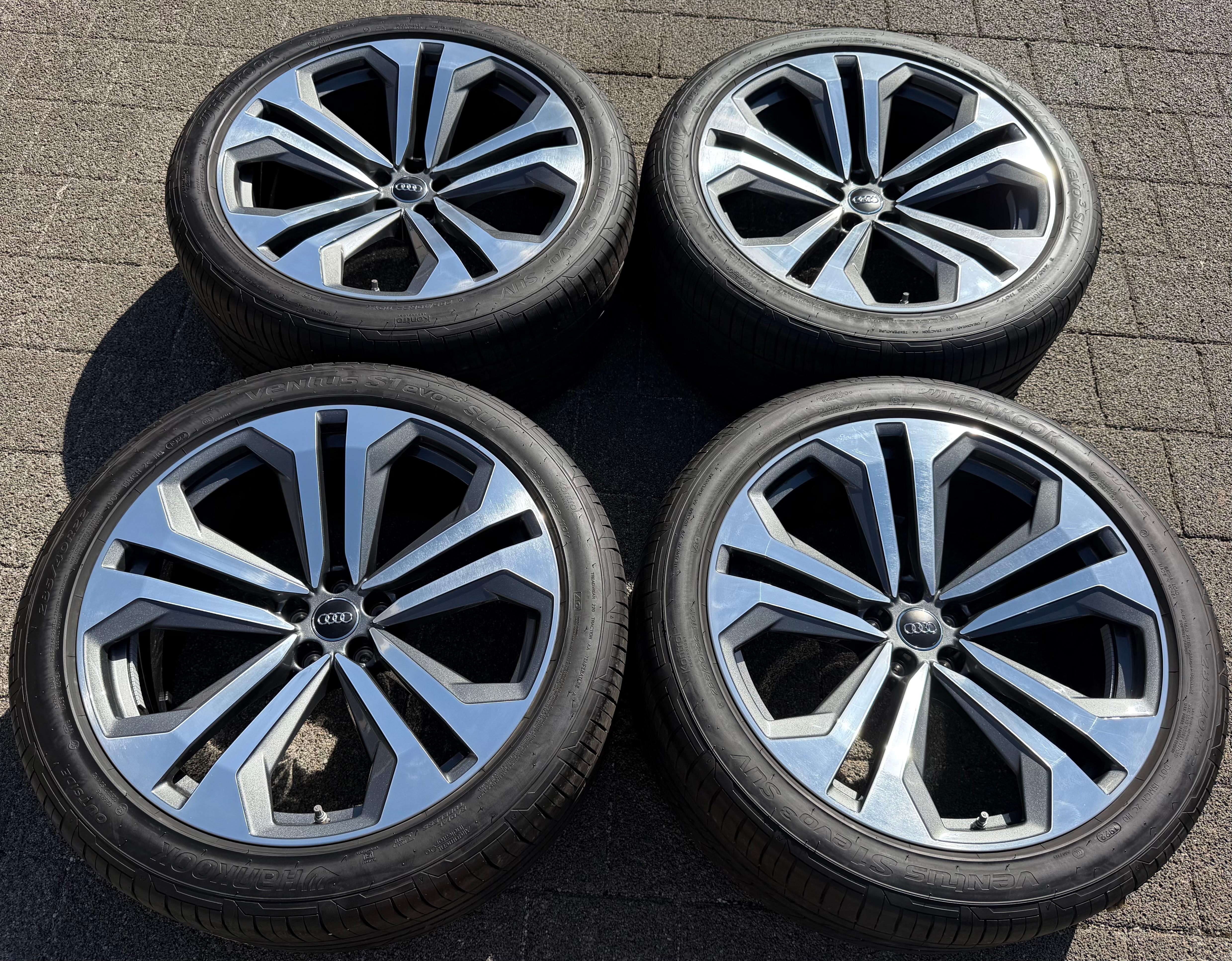4 Original 22" Alu Sommerräder Audi Q8 SQ8 4M 4M8601025K 285/40R22 110Y Hankook RDKS