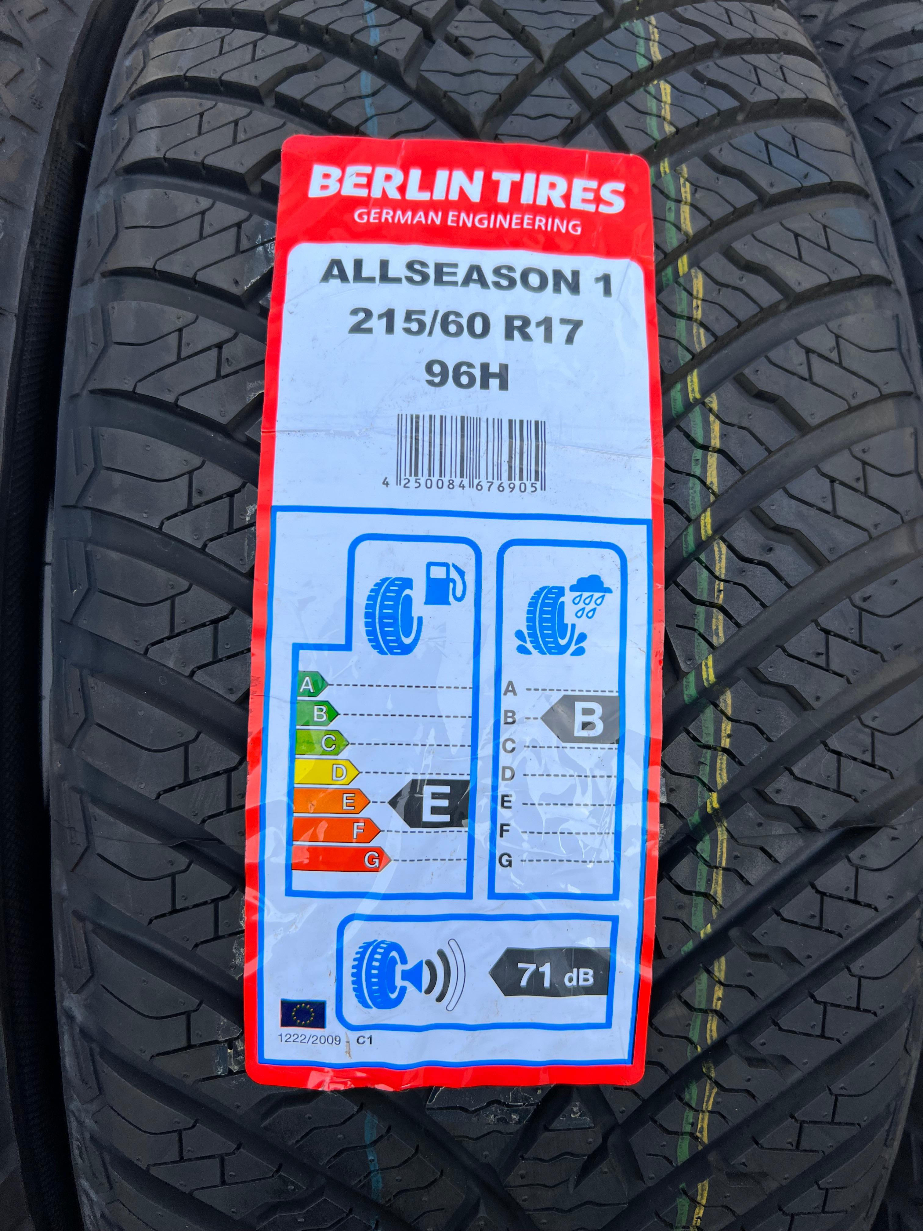 4 x 215/60R17 96H Ganzjahresreifen Berlin Tires All Season 1 M+S 2020