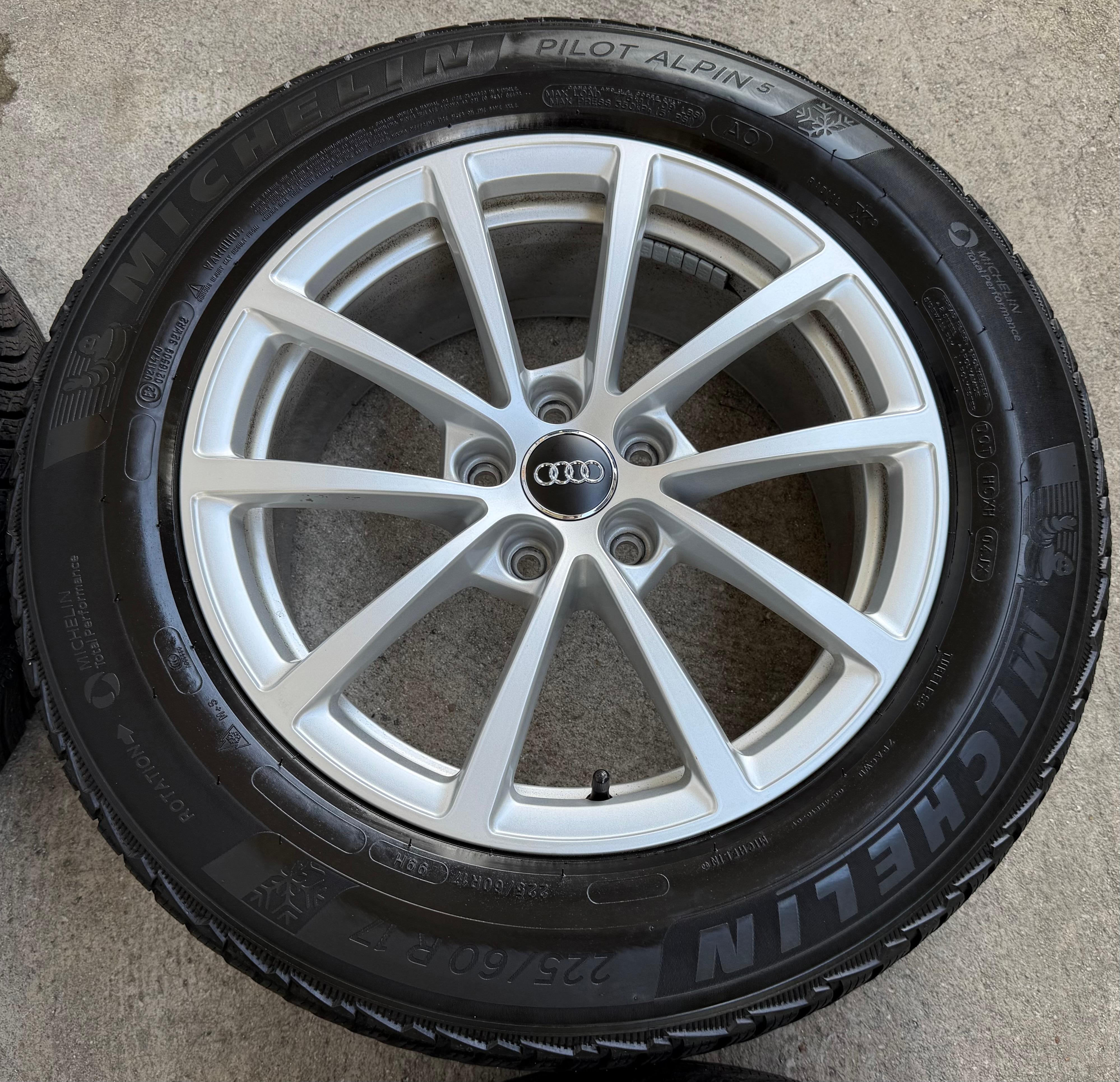 4 Original 17" Alu Winterräder Audi A6 4K C8 F2 225/60R17 99H 4K0601025 Michelin