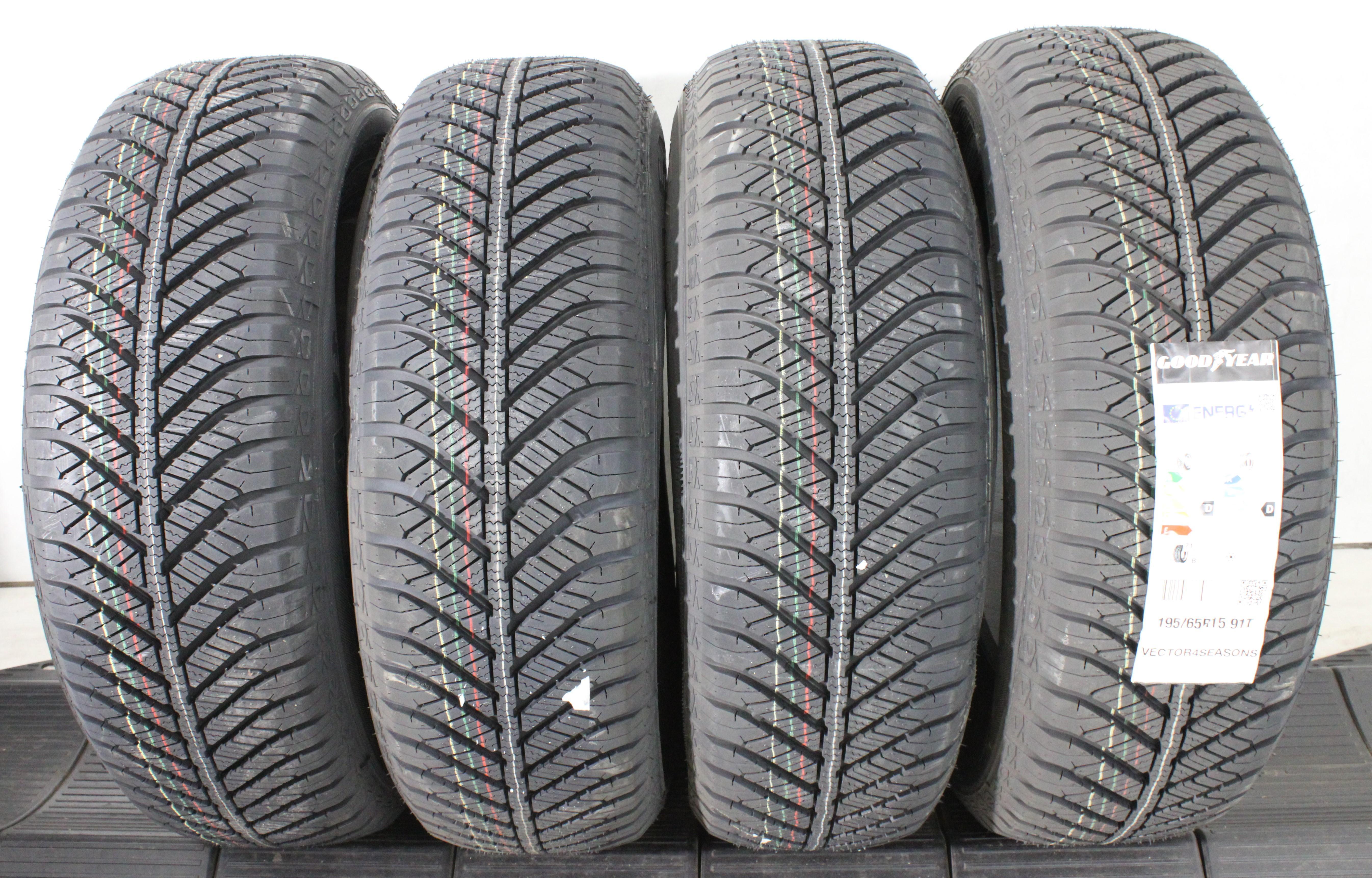 4 x 195/65R15 91T Ganzjahresreifen Goodyear Vector 4 Seasons 2022 NEU