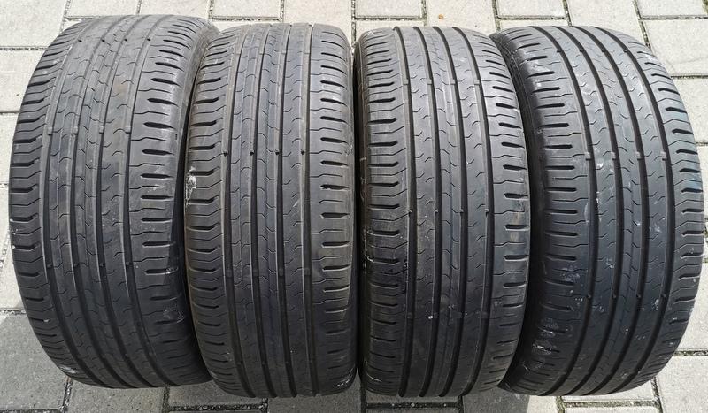 4 x 215/45R17 87V neumáticos de verano Continental Eco Contact 5 2x 6-6,5mm y 2x 5,5mm 2013